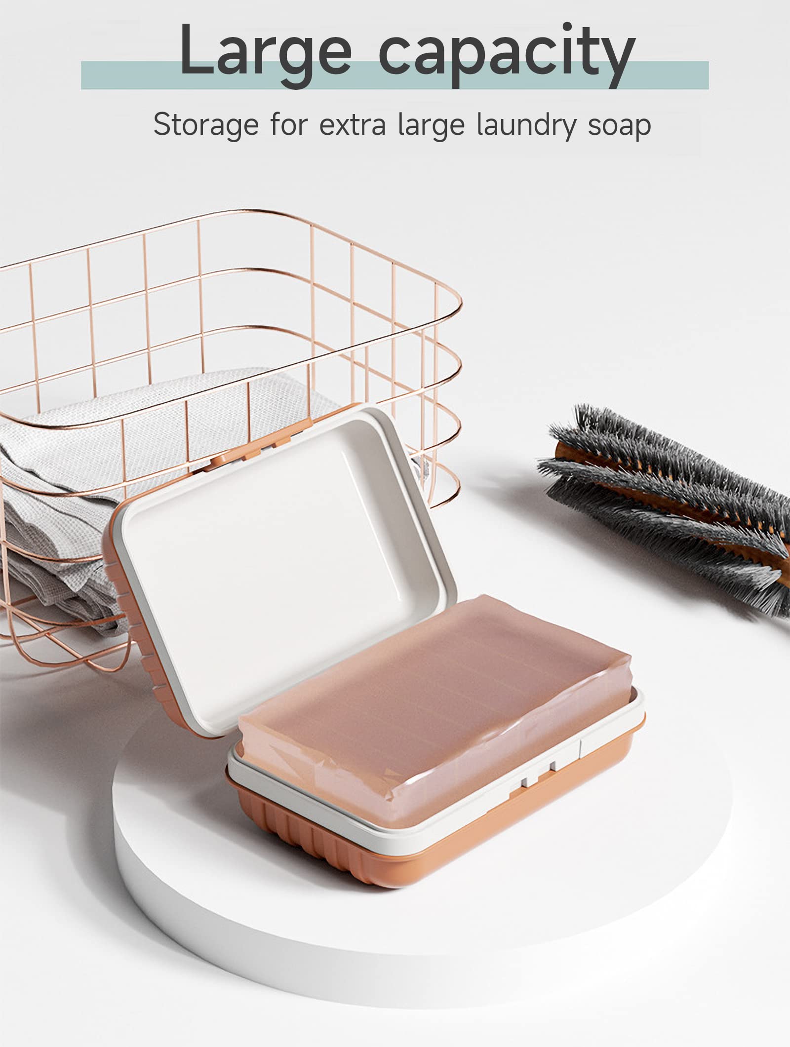 Doter Travel Soap Dish with Lid - Draining Soap Bar Holder - Travel Soap Container - Portable Soap Case for Traveling, Camping, Outdoor, Gym, Bathroom,Travel Essentials