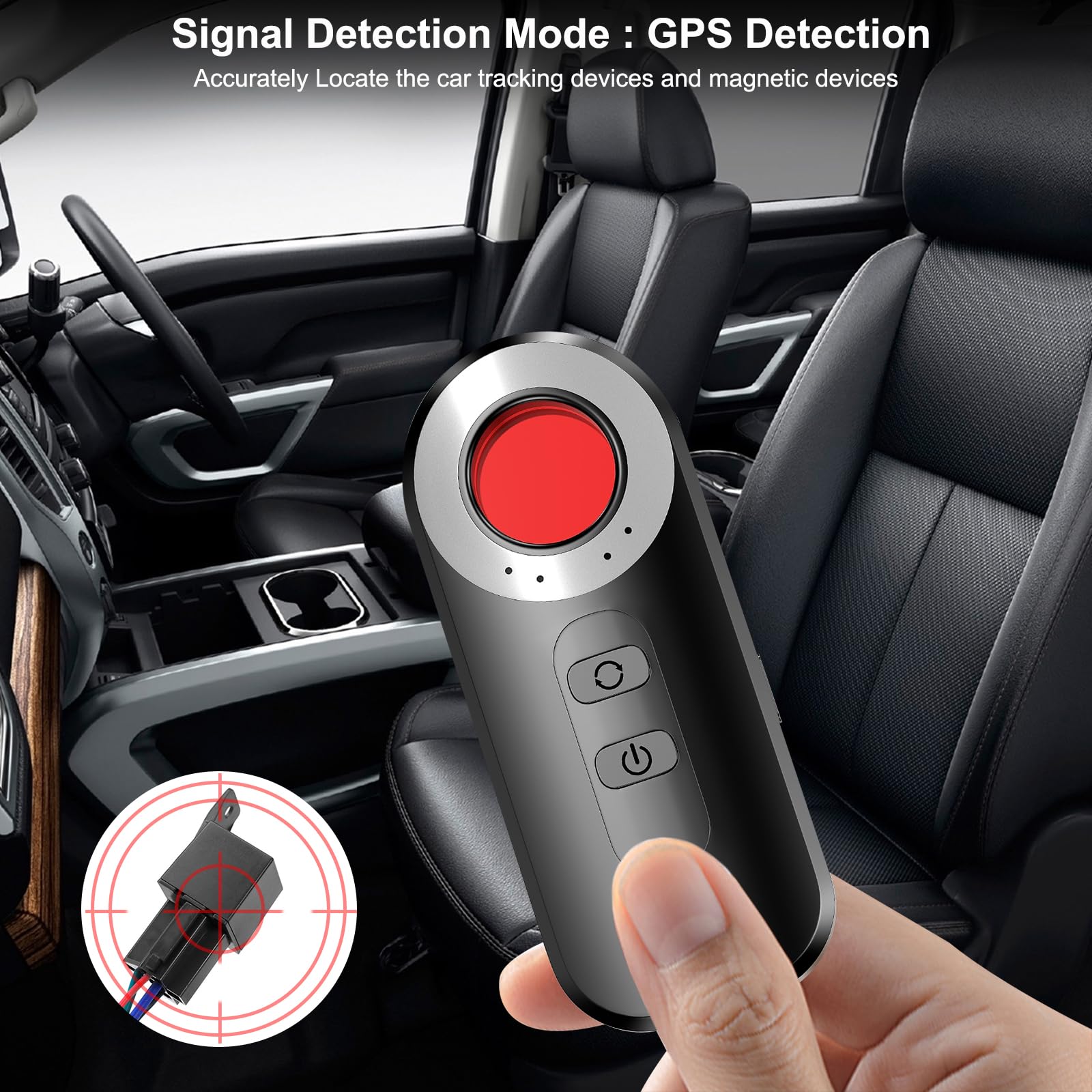 Asdraw Hidden Camera Detectors Anti Spy Detector Hidden Devices Spy Camera Bug Detector, Privacy Protector, GPS Tracker Detector Wireless Signa Anti-Sneak Anti-Monitoring Scan Tracker Detector