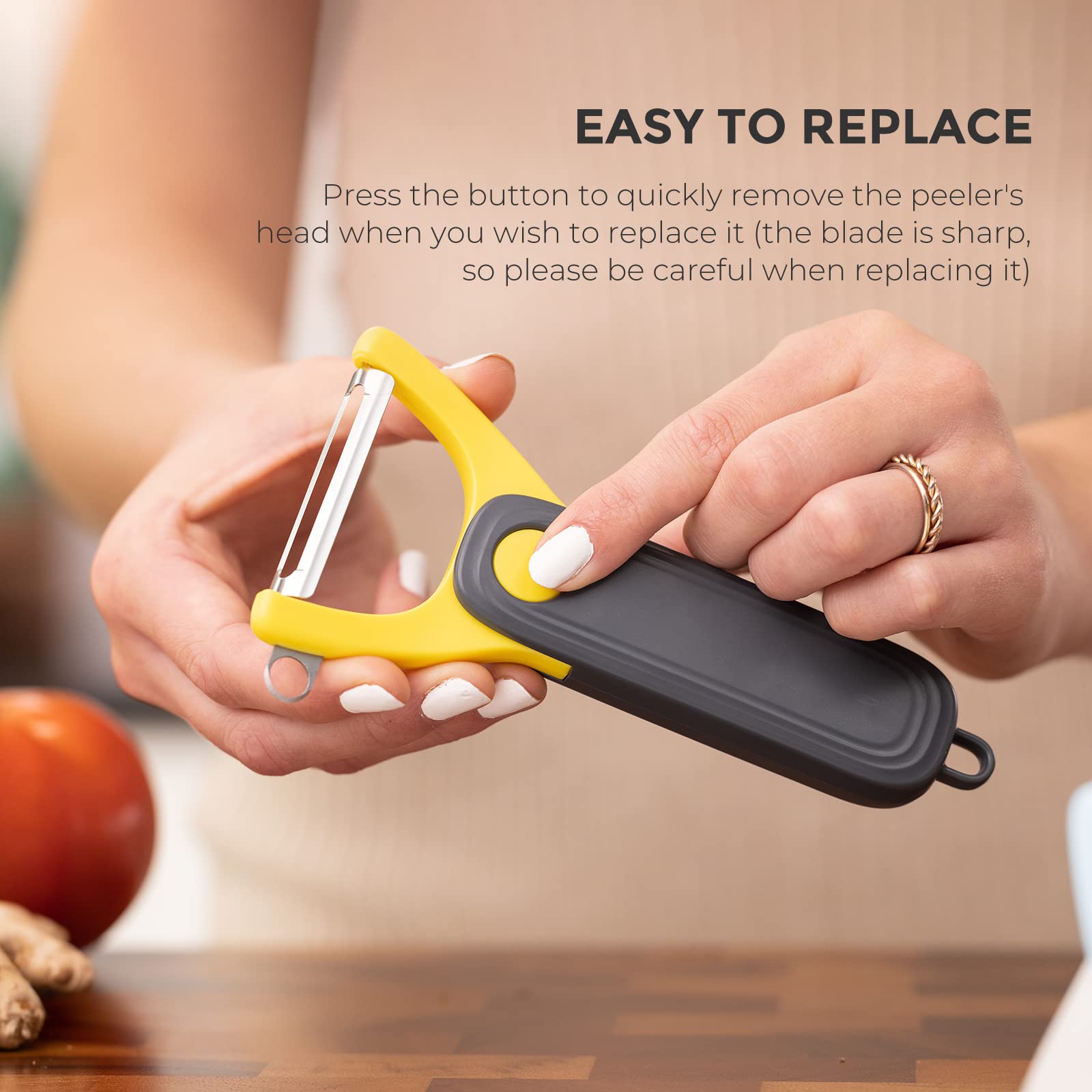 Zuutii Vegetables Peeler for Kitchen,Potato Peeler,Y Shaped Straight Peeler,Serrated Peeler,Shrimp Deveiner,Fish Scaler,Stainless Steel Peeler for All Veggies Fruits