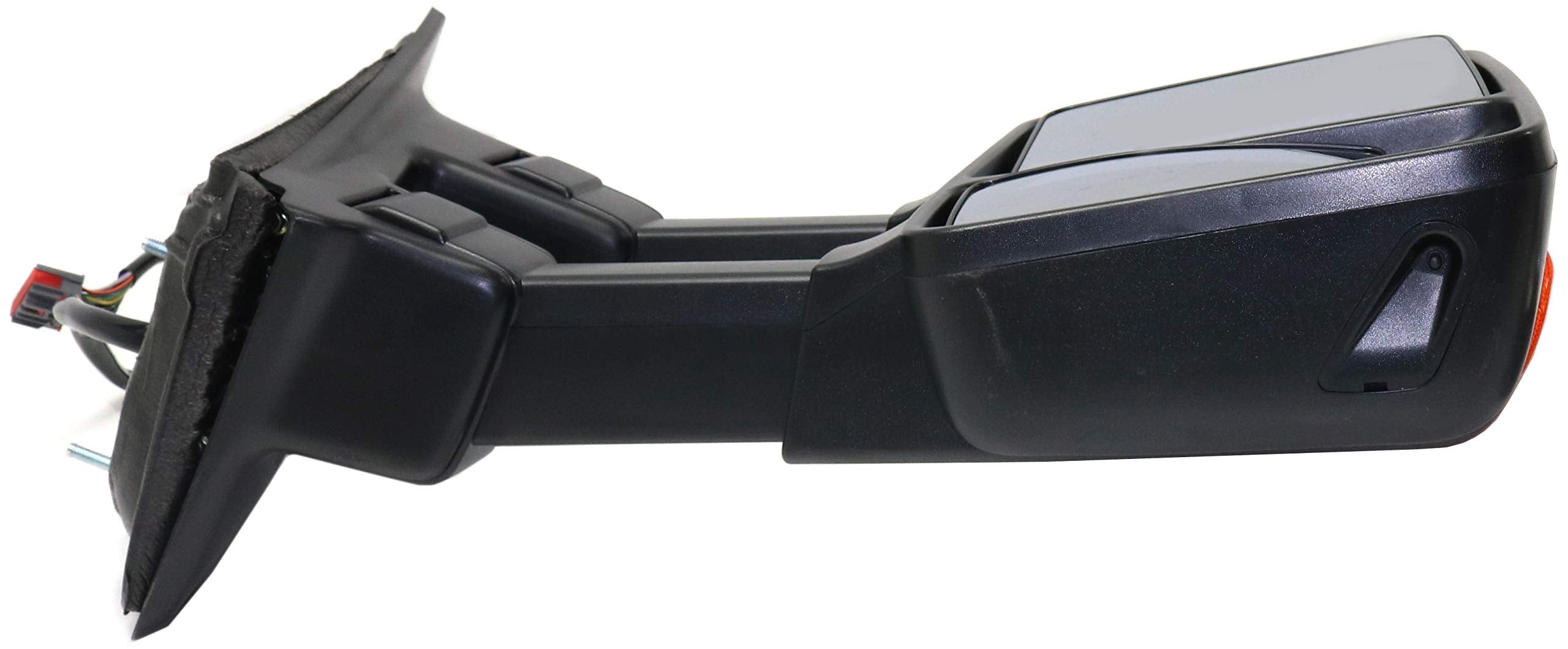 Kool Vue Passenger Side Power Heated Towing Mirror for Ford F-250 F-350 Super Duty 2011-2016 Power Fold With Signal Light & Memory; Without Blind Spot Monitor Auto Extend with 2 Caps