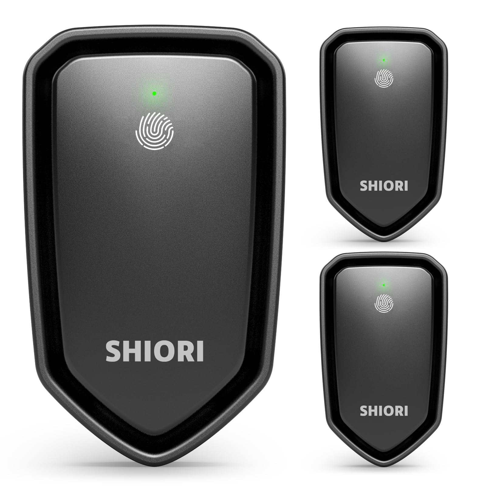 3 pack SHIORI air purifier plug, Negative Ion Technology Air Ionizers Purifier For Home, Portable Air Filter Odor, Quiet Air Freshener for Smoke Smell, Bedroom, Office, Kitchen, Pets(Black)