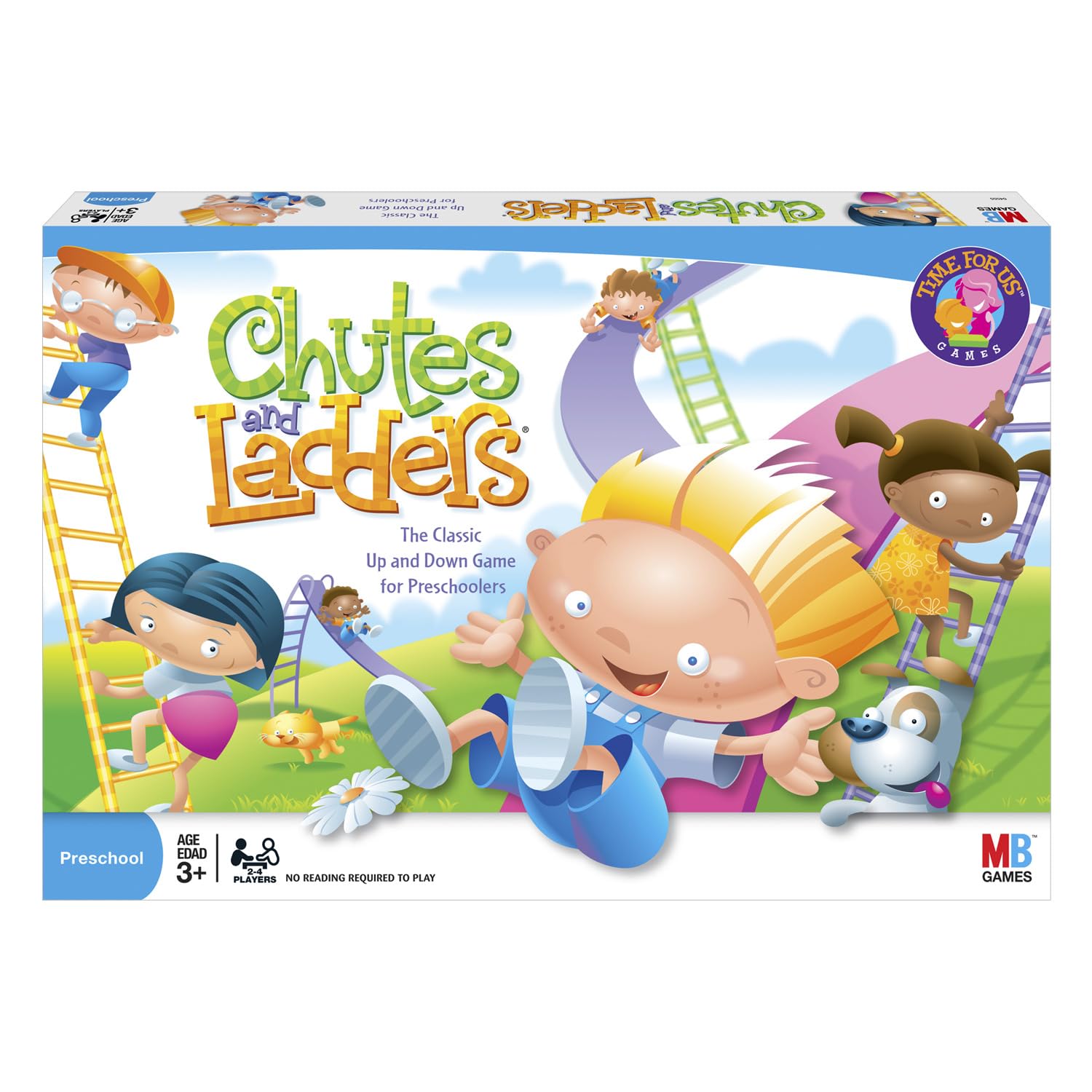 Hasbro Gaming Chutes and Ladders Board Game | 2 to 4 Players | Preschool Games for Boys & Girls for Kids | Ages 3+ (Amazon Exclusive)