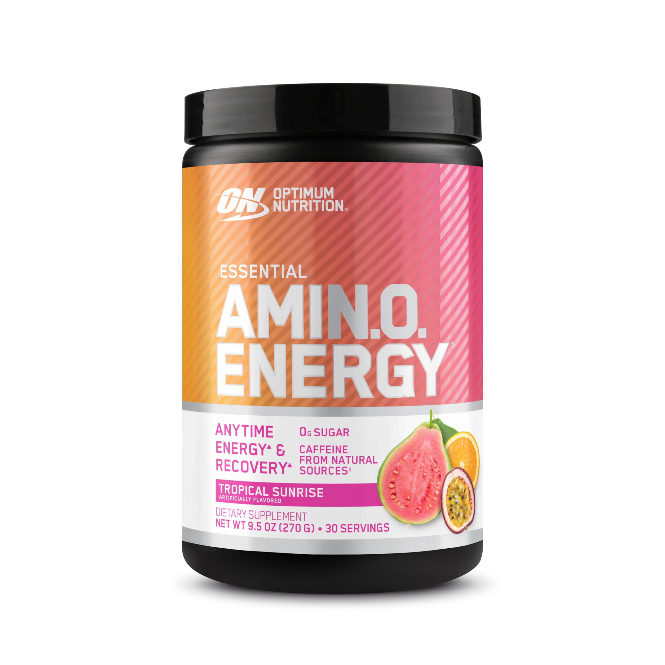 Optimum Nutrition New Flavor Amino Energy - Pre Workout with Green Tea, BCAA, Amino Acids, Keto Friendly, Green Coffee Extract, Energy Powder - Tropical Sunrise, 30 Servings (Packaging May Vary)