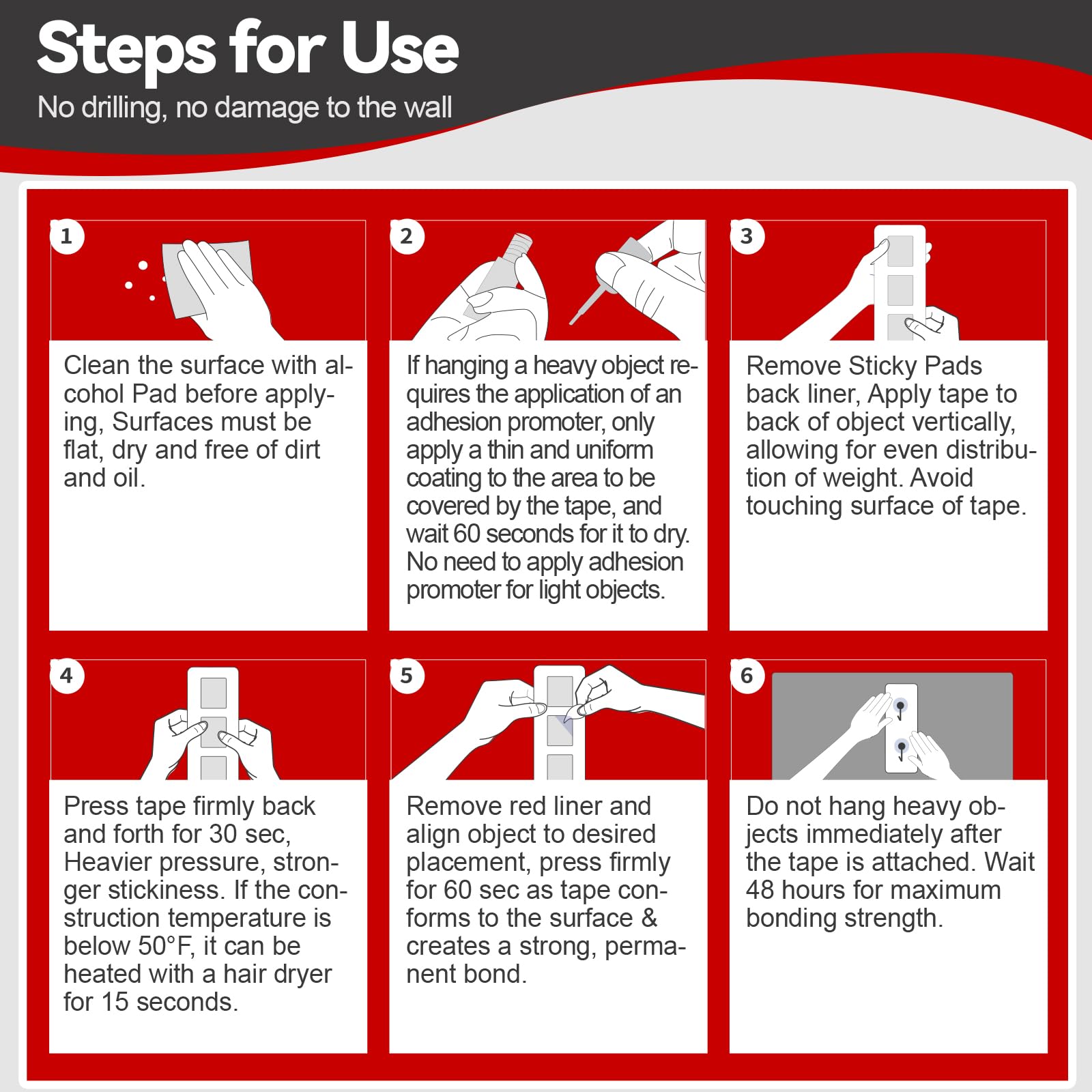 PHIXBEAR 2 Rolls Car Double Sided Tape High Temperature Resistant Heavy Duty, Made of 3M, 19.7 Ft X 0.6 ", Strong Adhesion and Multi-Purpose Automotive Parts Mounting Tape