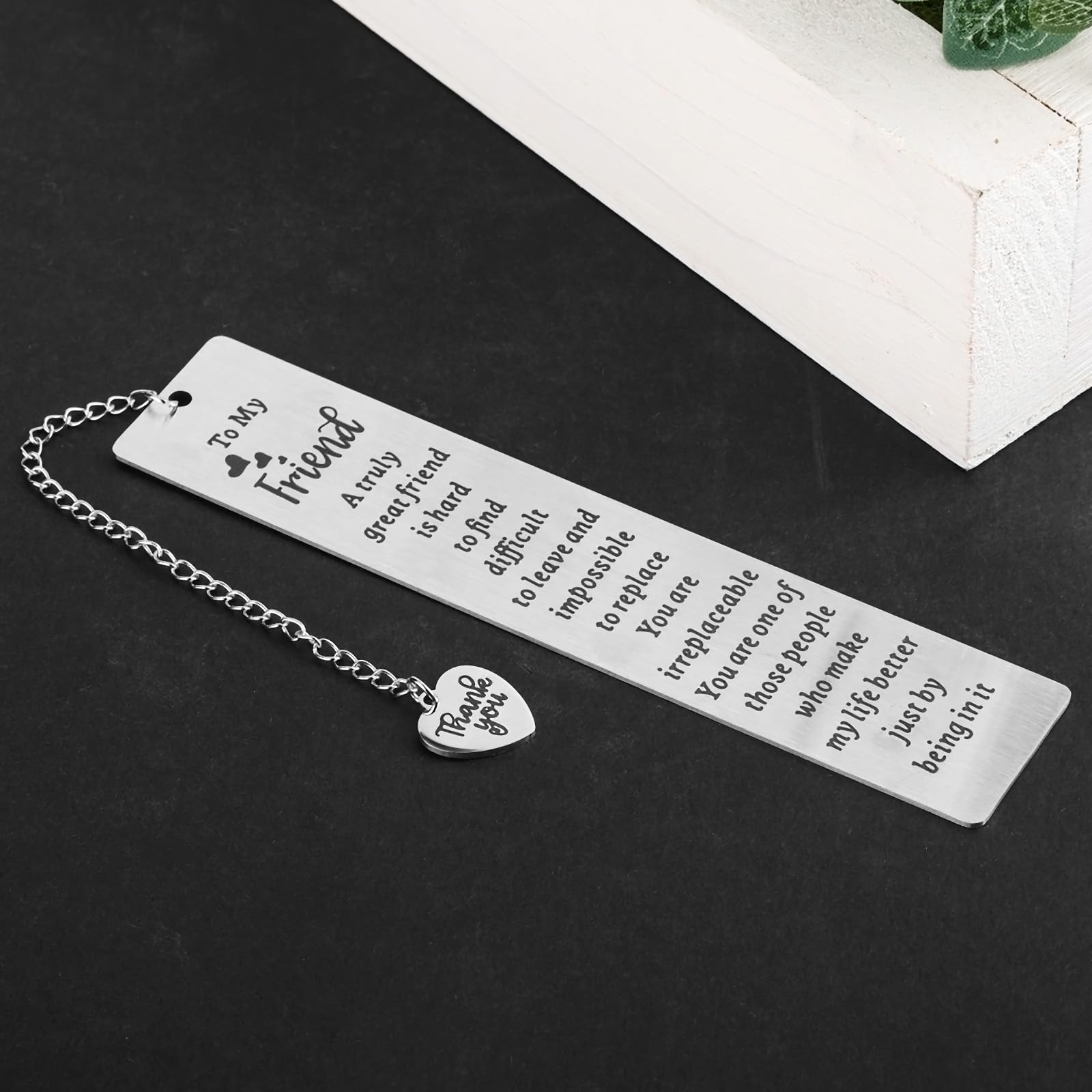 Ouligay Friend Bookmark Gifts for Best Friend Friendship Bookmarks for Women Book Lover Besties BFF Friend Long Distance Friendship Bookmark Gifts for Birthday Graduation Christmas