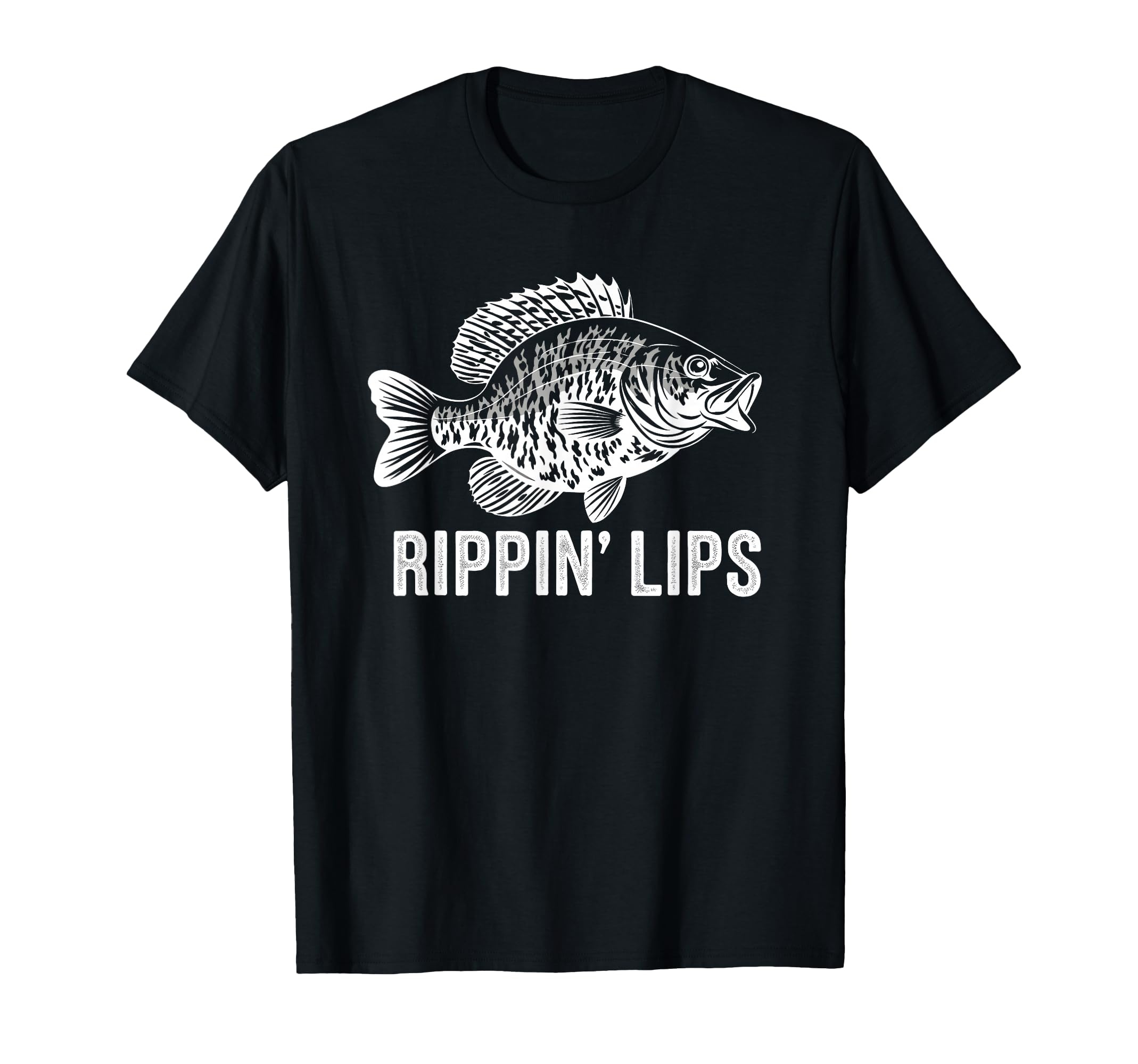 Rippin Lips Crappie Slab Fishing T-Shirt