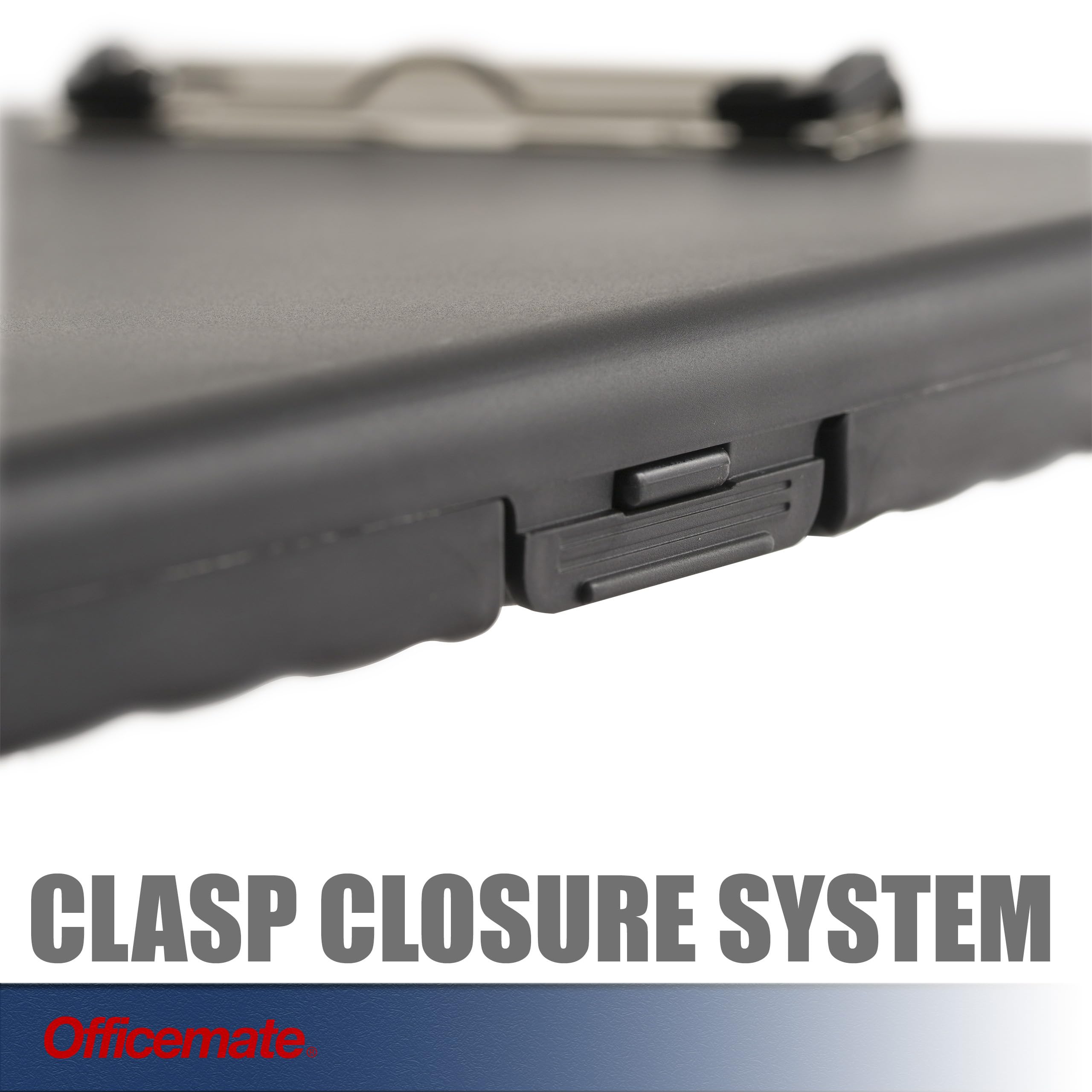 Officemate Slim Clipboard Storage Box, Charcoal (83303)