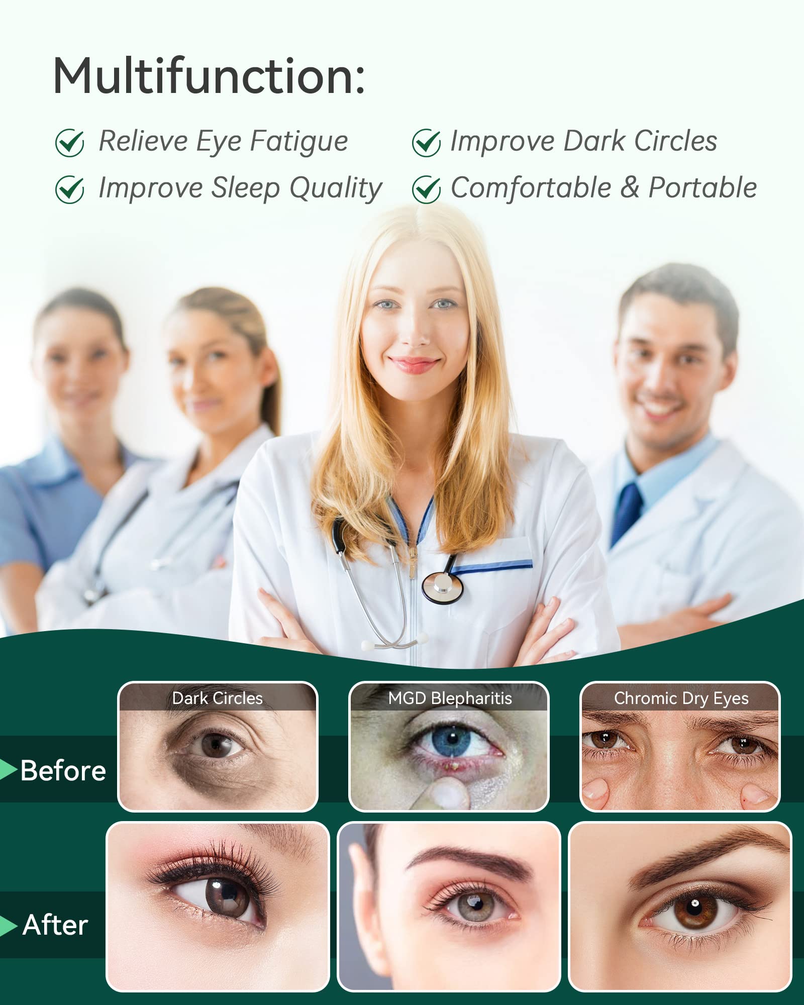 30PCS Steam Eye Masks for Dry Eyes & Fatigue Relief, Self-Heating Eye Mask for Puffiness & Dark Circles, Moist Heat Compress, Travel-Friendly, No Microwave Needed, Spa Relaxation for Women, Unscented