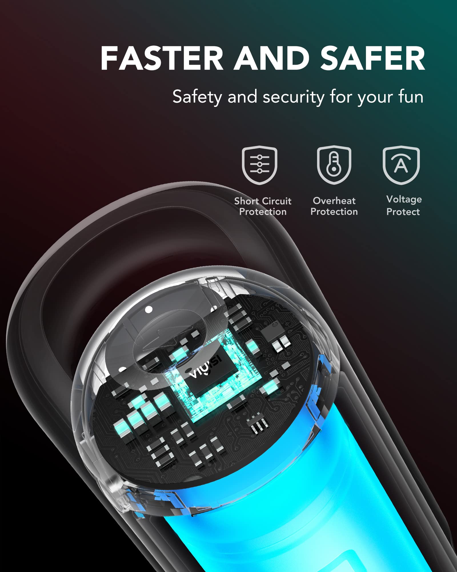 VIYISI Battery Pack for Oculus Quest 2, 5000mAh Portable Charger Accessories for Meta Quest 2 Headset, Power Bank for VR Quest 2 Original Strap, Fast Charging Extend Extra 2-4H Playtime