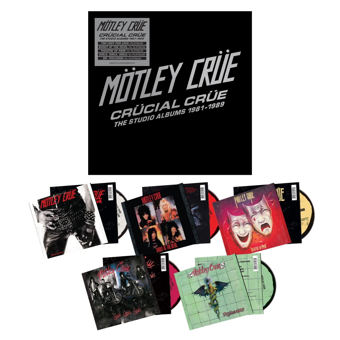 Crücial Crüe - The Studio Albums 1981-1989 (Limited Edition CD Box)