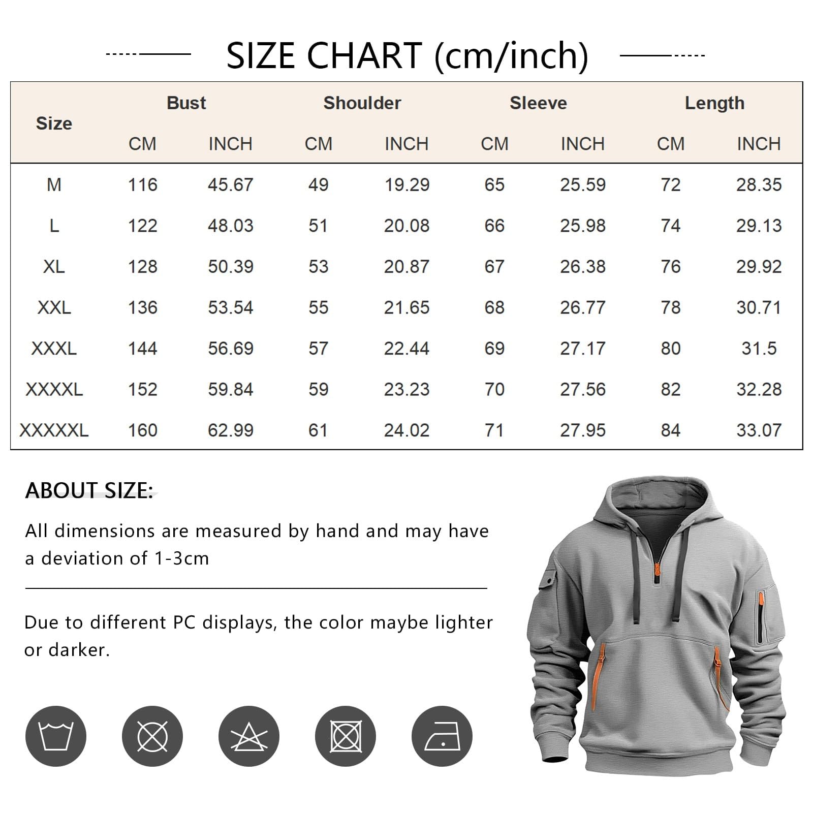 Graphic Sweatshirts Men Zipup Hoodie Men Zipup Hoodie Men Zipper Hoodies for Men Mens Zip Up Hoodies Zippered Hoodies for Men Quarter Zip Pullover Men Men'S Full Zip Hoodie Ivory Xl