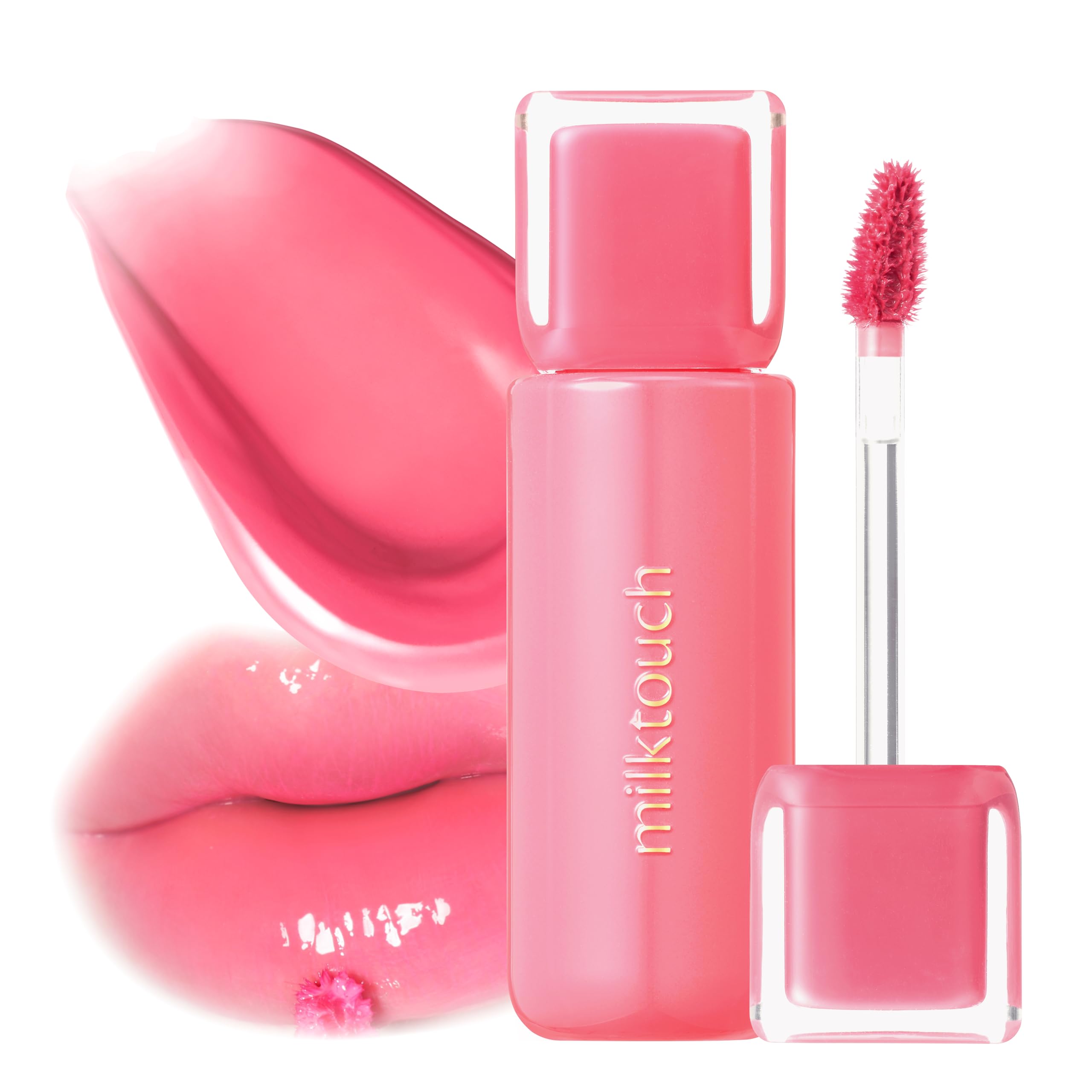 MILKTOUCH Jelly Fit Tinted Glow Tint | Stocking Stuffer | Viral Korean Lip Oil | Hydrating, Long-Lasting Tinted Lip Oil | Radiant Shine, Lightweight, Cruelty-Free | Holiday Gift (03 Cool Time Berry)