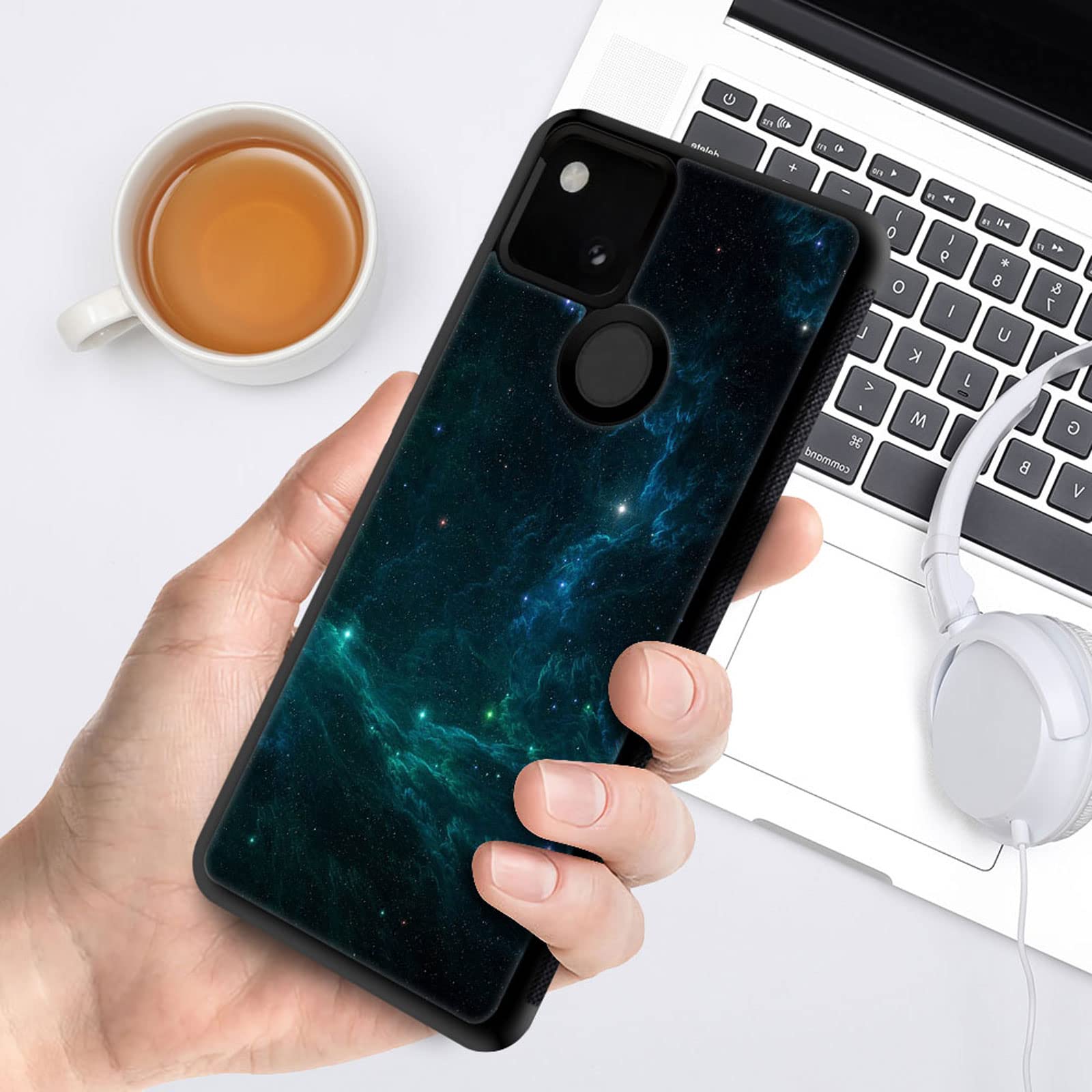 CARLOCA Compatible with Google pixel 4A 5G Case,Amazing Nebula Space Light Pattern Design for Girl Boy Shockproof Anti-Scratch Case for Google pixel 4A 5G