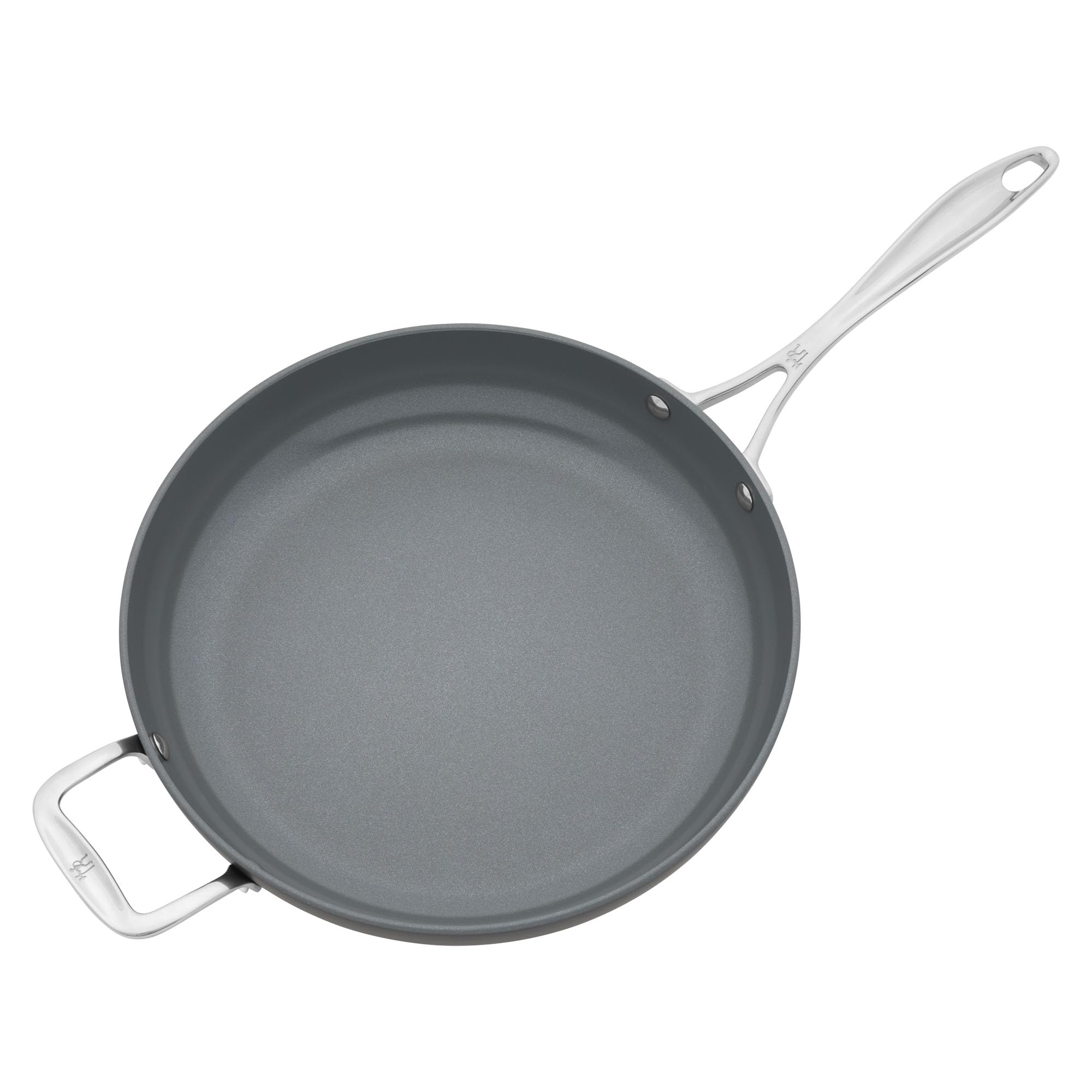 Henckels Release 12-inch Aluminum Ceramic Nonstick Fry Pan with helper handle