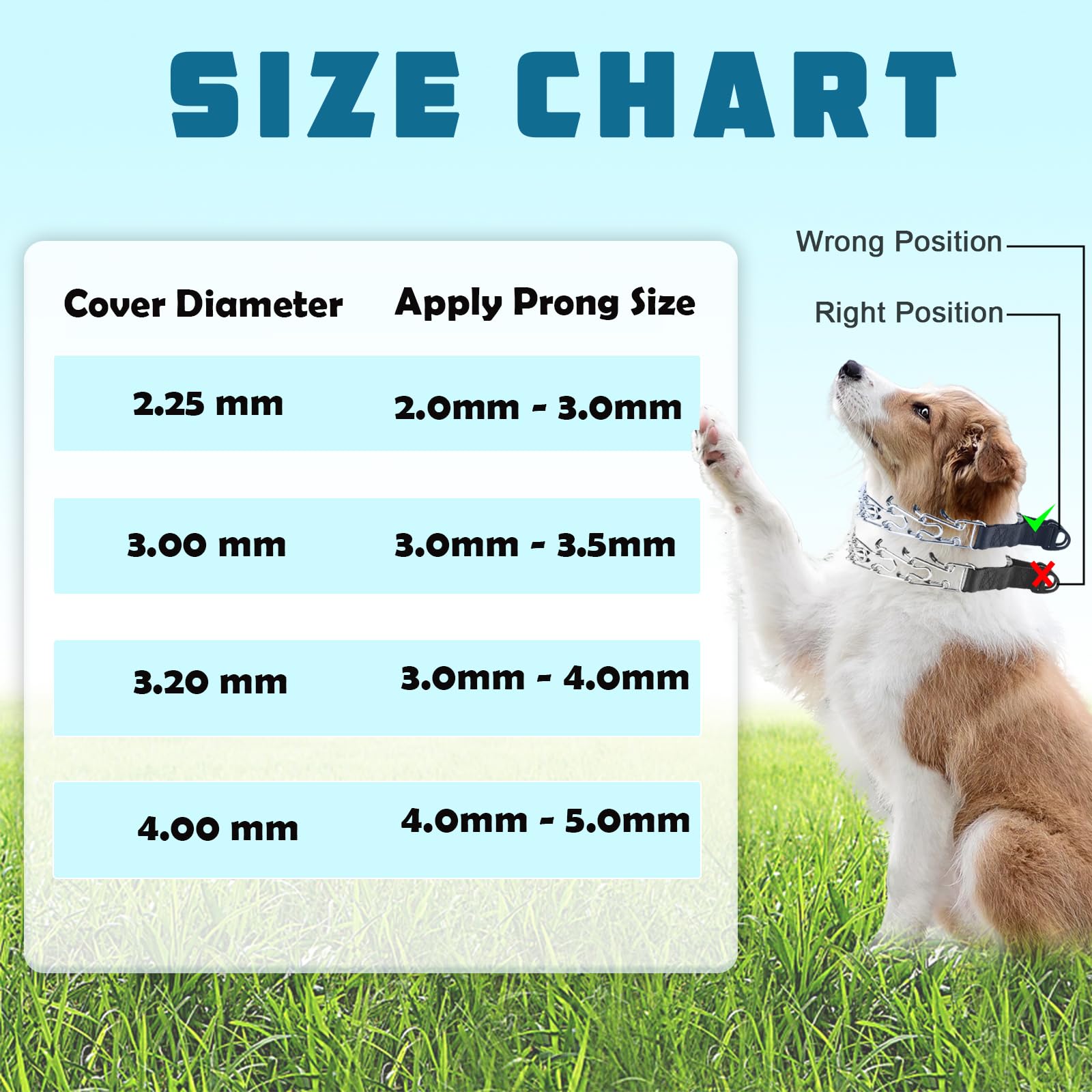 WOSKAR Prong Collar Covers (60 Tips per Pack), Vinyl Comfort Prong Tips for 2.25mm-4.0mm Dog Pinch Collar(3.0mm-3.5mm)