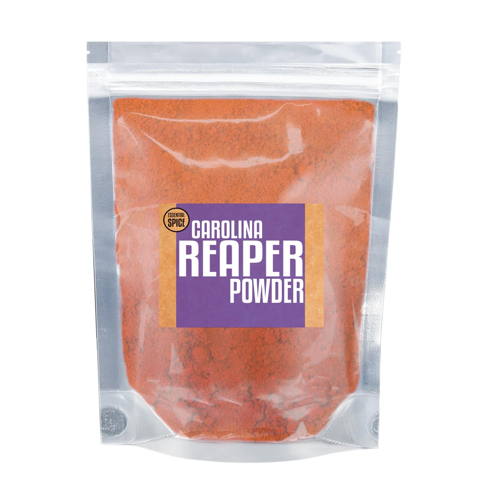 Essential Spice Carolina Reaper Chili Powder – Extremely Hot Ground Pepper with Fruity, Smoky Flavor – Made from 100% Pure Reaper Chilies – For Hot Sauce, Chili, Meat Rubs & Extreme Heat Lovers (1 Pounds)