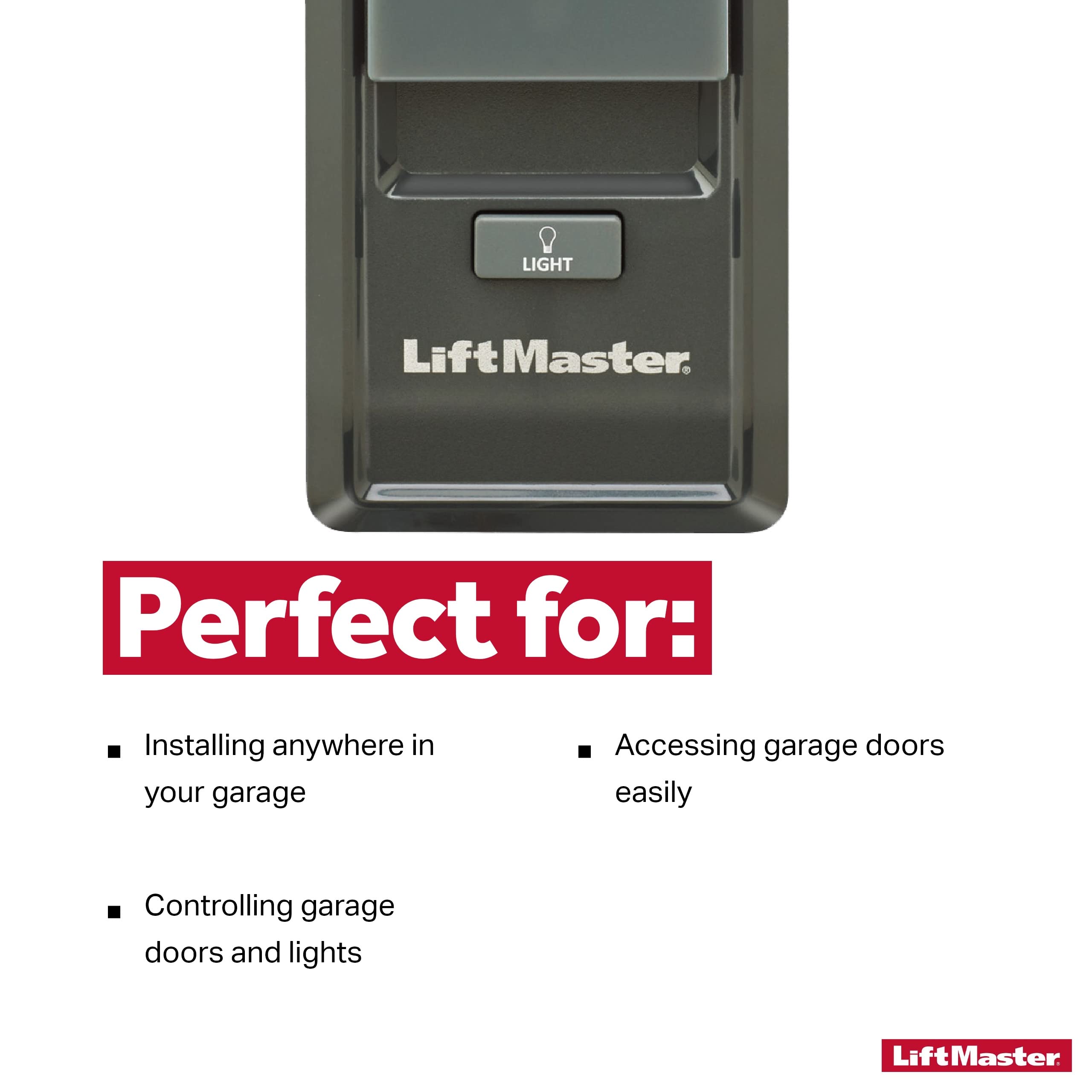 LiftMaster 885LM Security+ 2.0 Wireless Garage Door Opener and Lights Control Panel