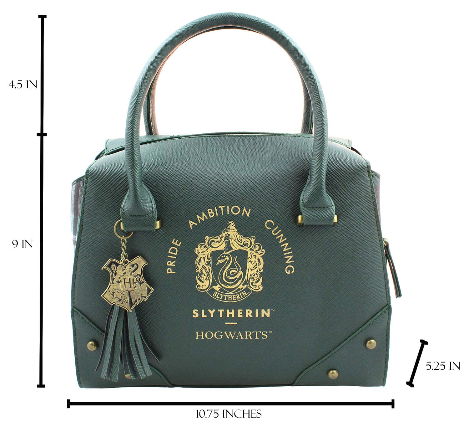 Harry Potter Purse Designer Handbag Hogwarts Houses Womens Top Handle Shoulder Satchel Bag Slytherin