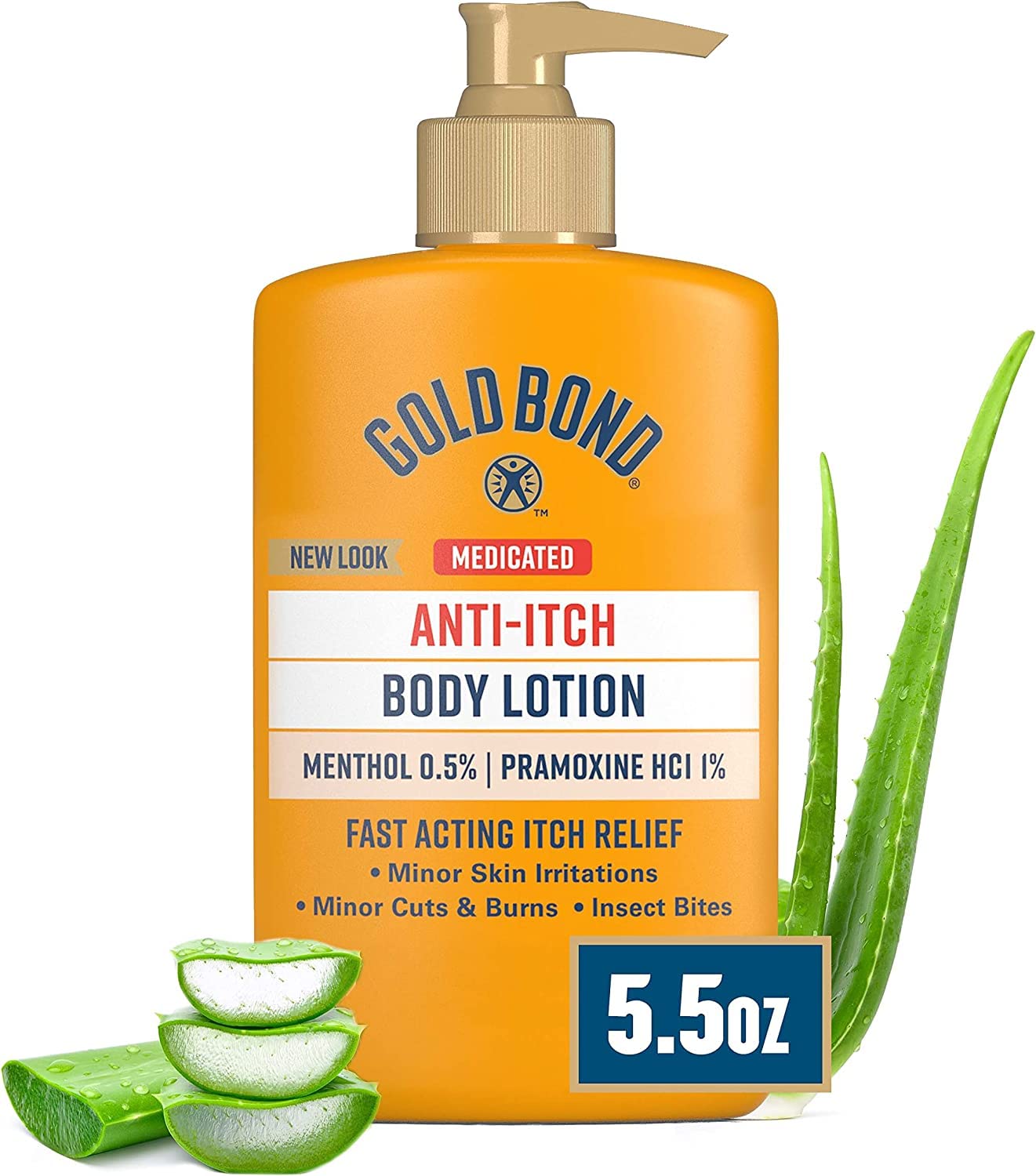 Gold Bond Anti-Itch Lotion 5.5 Ounce Pump (162ml) (6 Pack)