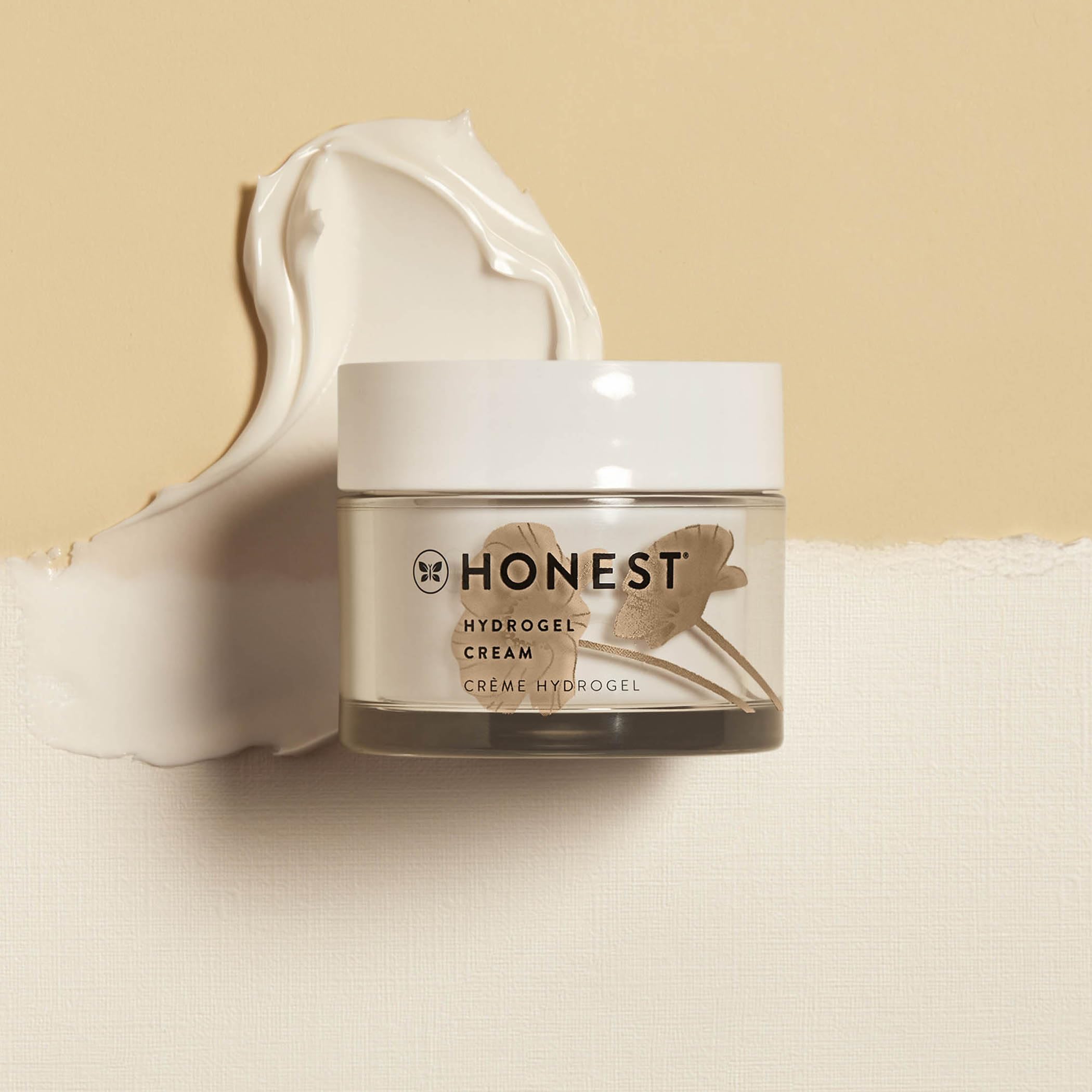 Honest Beauty Hydrating Skincare Bundle | Full Size Hydrogel Cream + Stay Hydrated Hyaluronic Acid Serum | Vegan + Cruelty Free | 1.7 fl oz, 1 fl oz