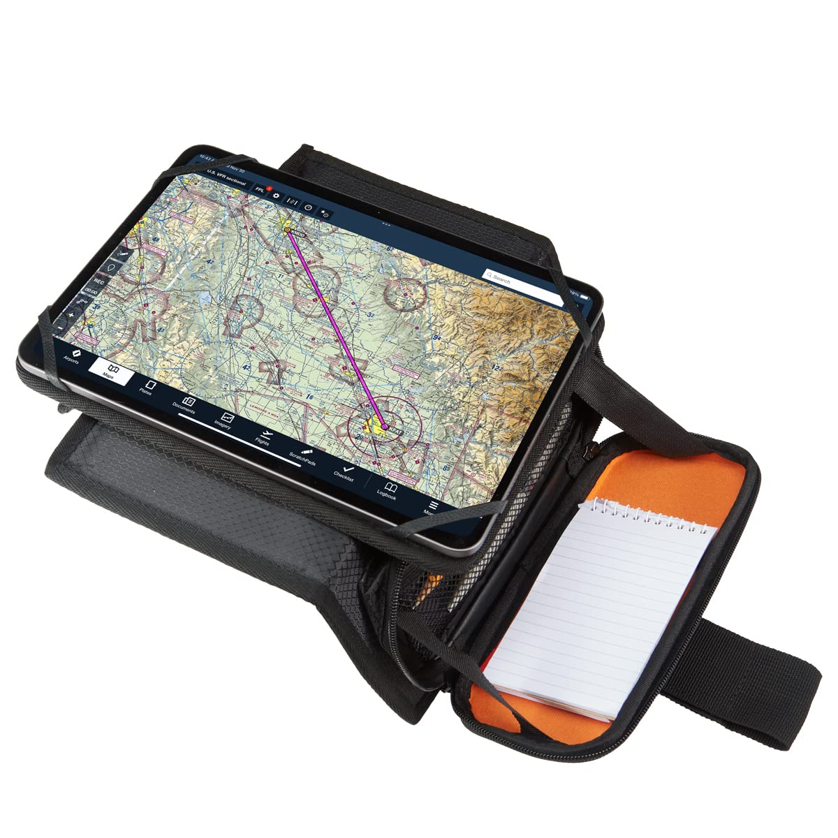 Flight Outfitters Centerline Kneeboard Compatible with iPad mini, iPad Air, iPad Pro for Professional Pilots, General Aviation, Large
