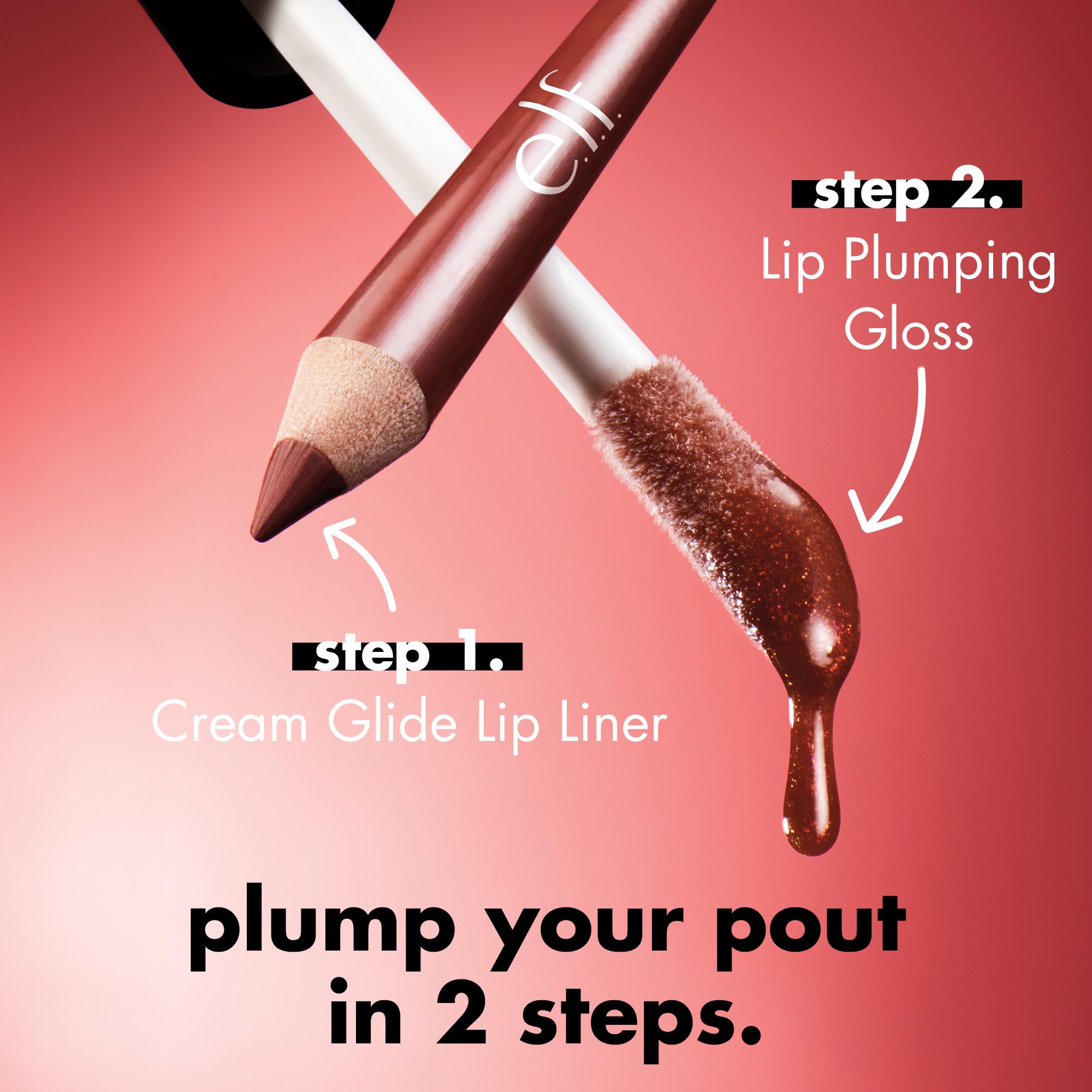 e.l.f. Lip Plumping Gloss, Mocha Twist, 0.09 Oz