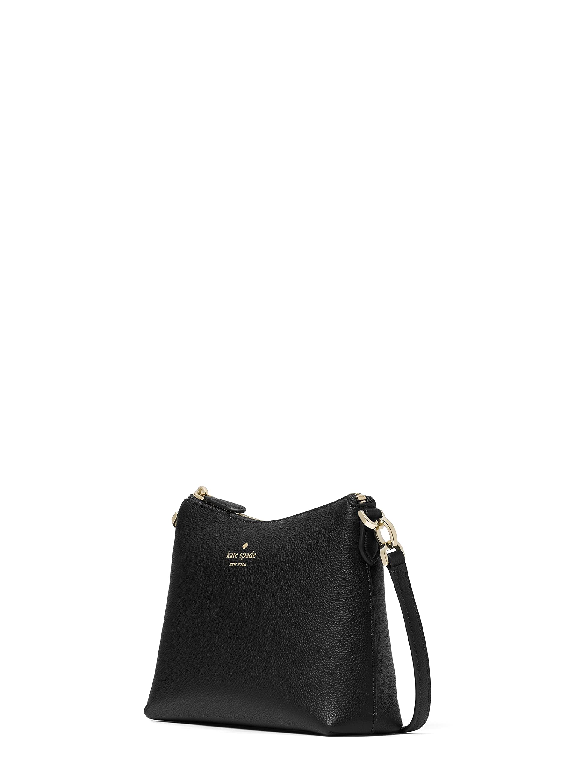 Kate Spade Bailey Textured Leather Crossbody Bag Purse Handbag (BLACK)