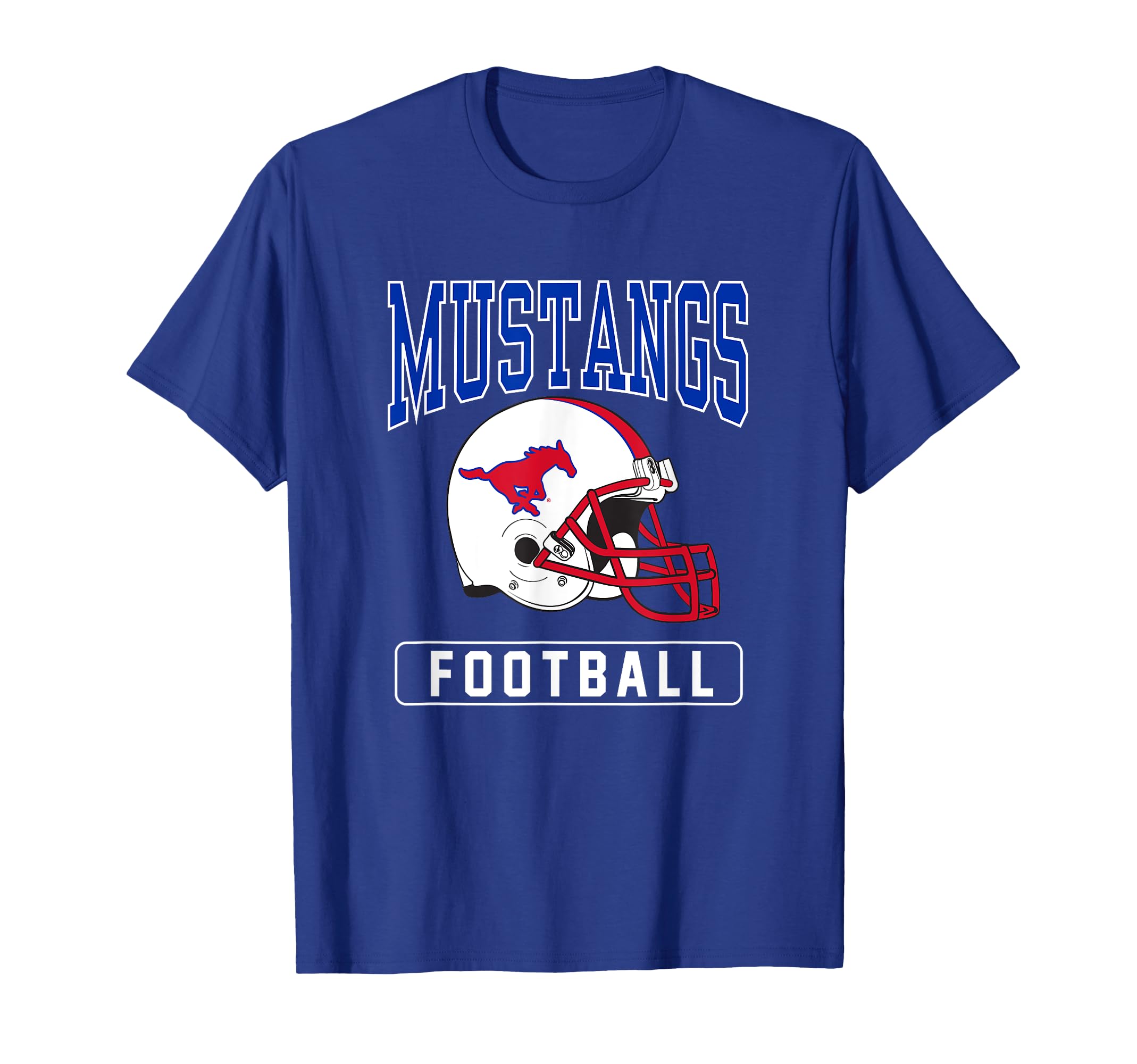 Southern Methodist SMU Mustangs Football Helmet T-Shirt