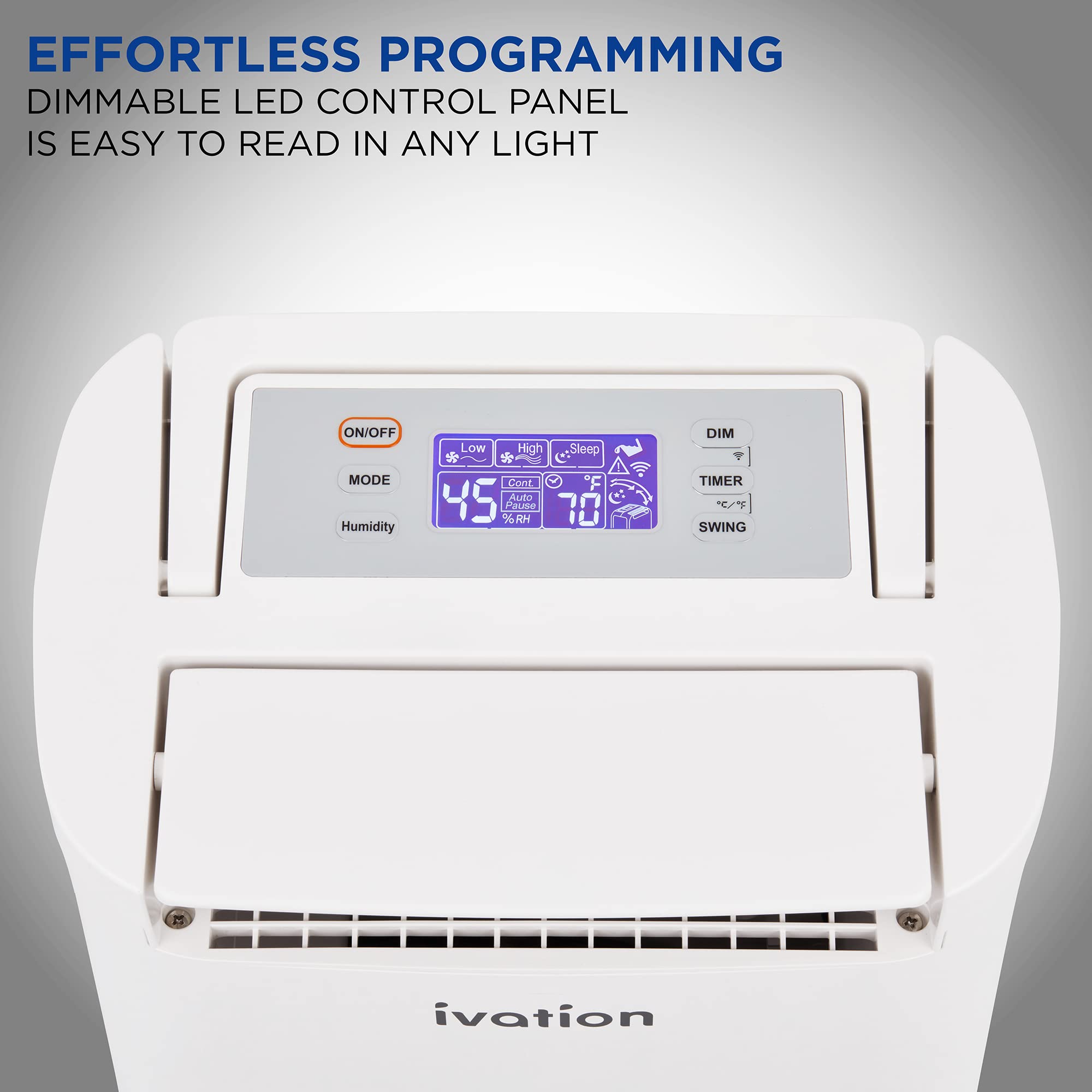 Ivation Smart WIFI Dehumidifier, Compact 19-Pint Desiccant Home Dehumidifier with Drain Hose & Smartphone Control | Ideal for Basement, Bathroom, RV, Office, Kitchen & Small Spaces Up to 410 Sq/Ft