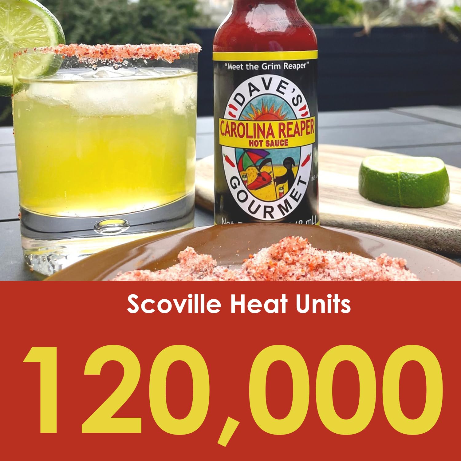 Dave's Gourmet Carolina Reaper Hot Sauce - Insanely Hot & Bold Flavor - Carolina Hot Pepper - Ideal for Tacos, Wings, Marinades & More - Gluten Free Hot Sauce - 5oz Bottles (Pack of 2)
