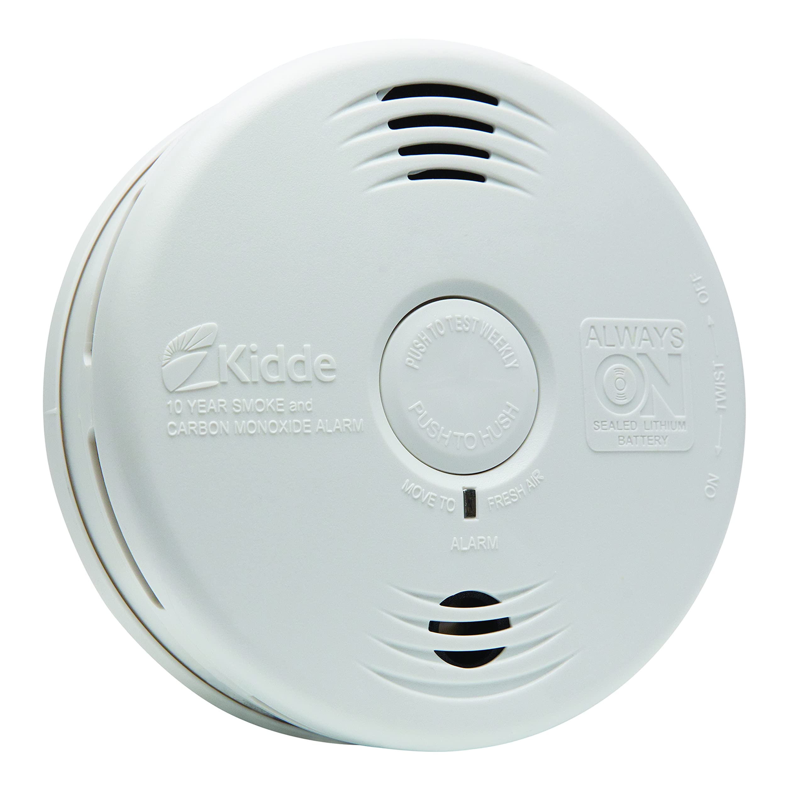 Kidde Smoke & Carbon Monoxide Detector, 10-Year Battery, Voice Alerts , 1 Count ( Pack of 1)