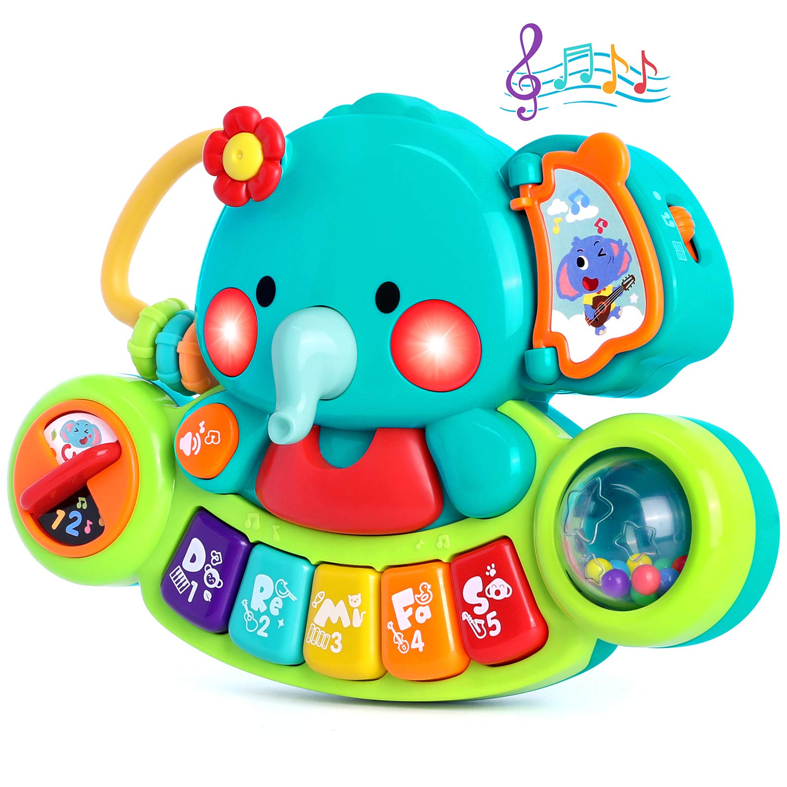 Baby Piano Toy 6 to 12 Months Light Up Music Baby Toys for 0 6 9 12 18 Months Early Learning Educational Piano Keyboard Infant Toys Baby Girl Piano Toy 1 Year Old Boy Girl Gifts