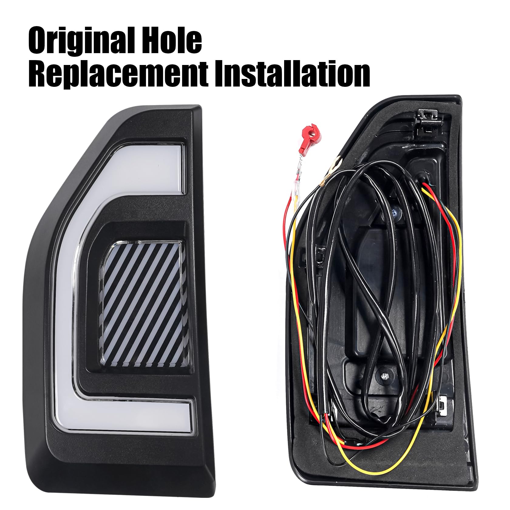 Mabett Side Marker Lights for Ford Maverick 2024 2023 2022, LED Lamps with Fuse & Wiring Harness Fit Maverick Accessories (2Pcs)