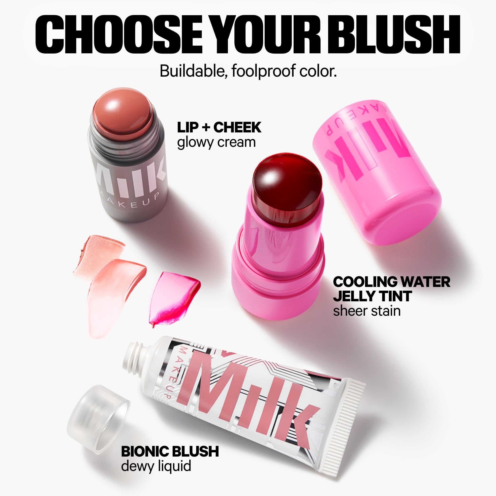 Milk Makeup Cooling Water Jelly Tint, Spritz (Coral) - 0.17 oz - Sheer Lip & Cheek Stain - Buildable Watercolor Finish - 1,000+ Swipes Per Stick - Vegan, Cruelty Free