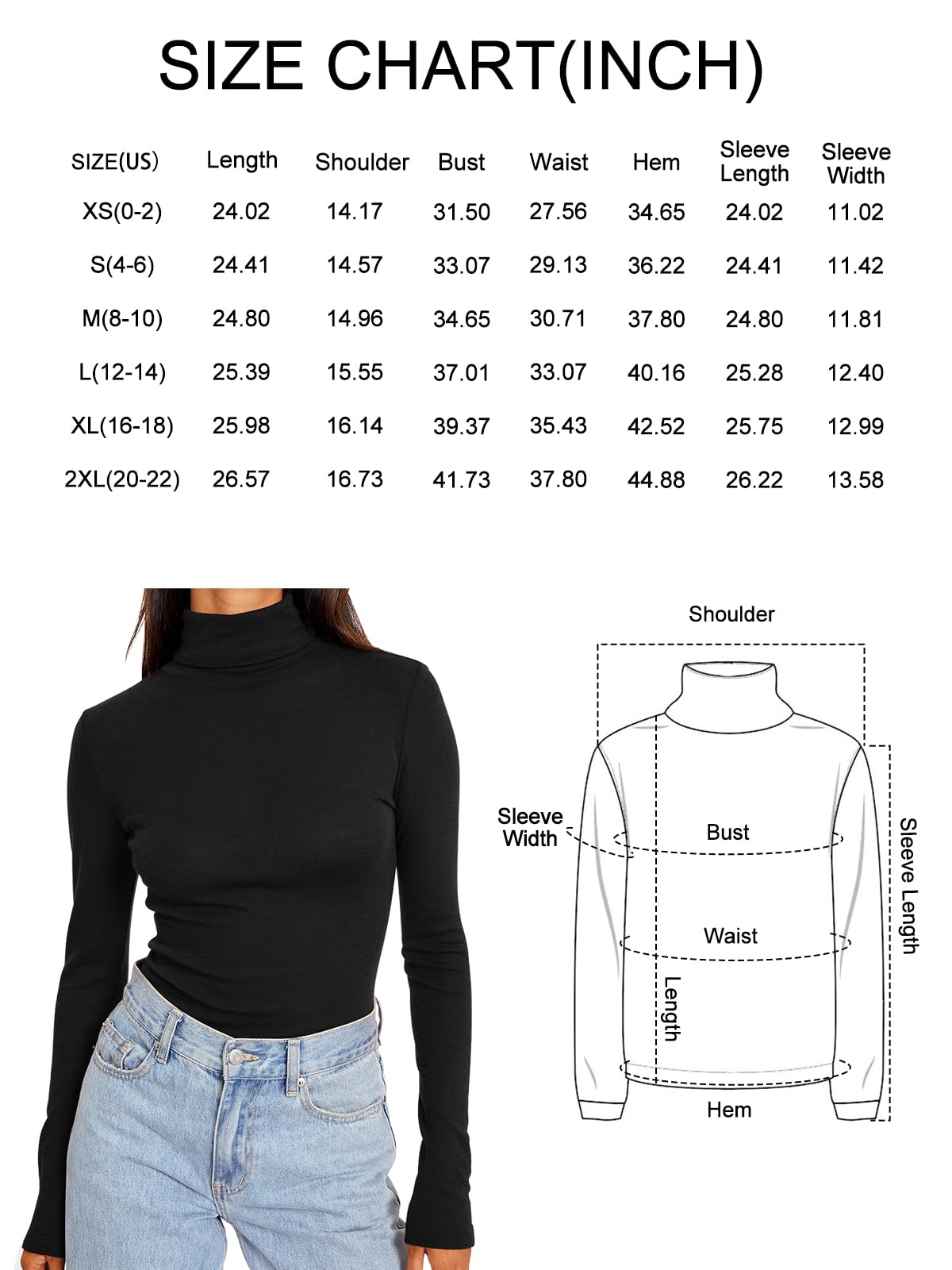 Trendy Queen Women's Turtleneck Long Sleeve Shirts Fall Fashion BasicThermal Underwear Tops Winter Clothes 2024 Beige XL