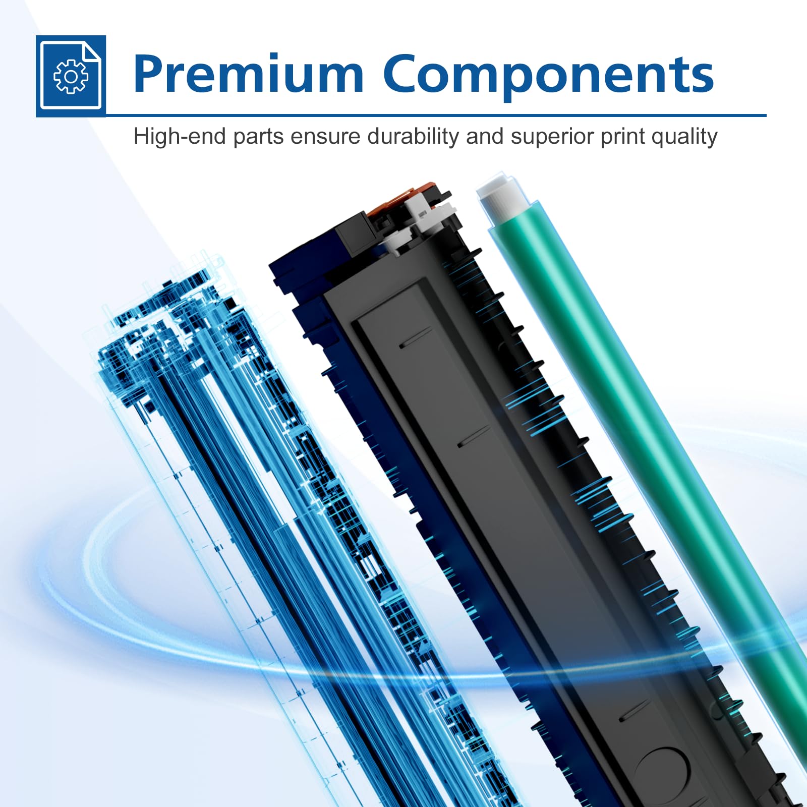 CF258X 58X Toner Cartridge Black: High Yield Replacement for HP 58X CF258X 58A CF258A Compatible with Laserjet MFP M428fdw Pro M404n M404dn M404dw M428fdn M428dw Printer Ink 2-Pack with Chip