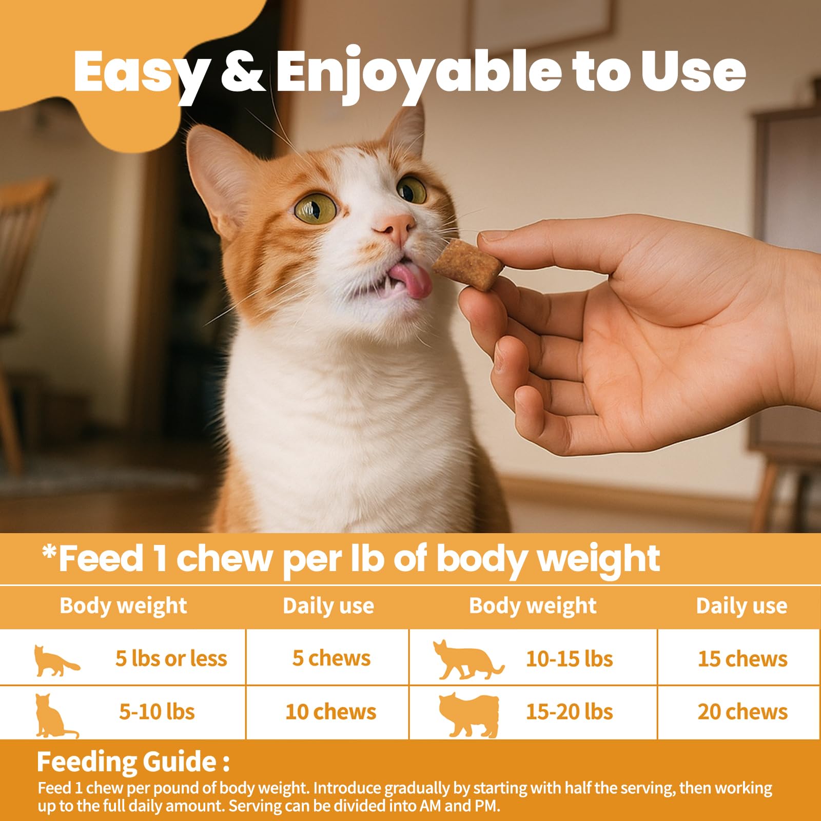 Chews for Cats Bundle-Cat Allergy Relief +Natural Skin and Coat Support for Cats for Digestive & Gut Support-Cat Supplements Omega 3 & Probiotic & Vitamins -Chicken