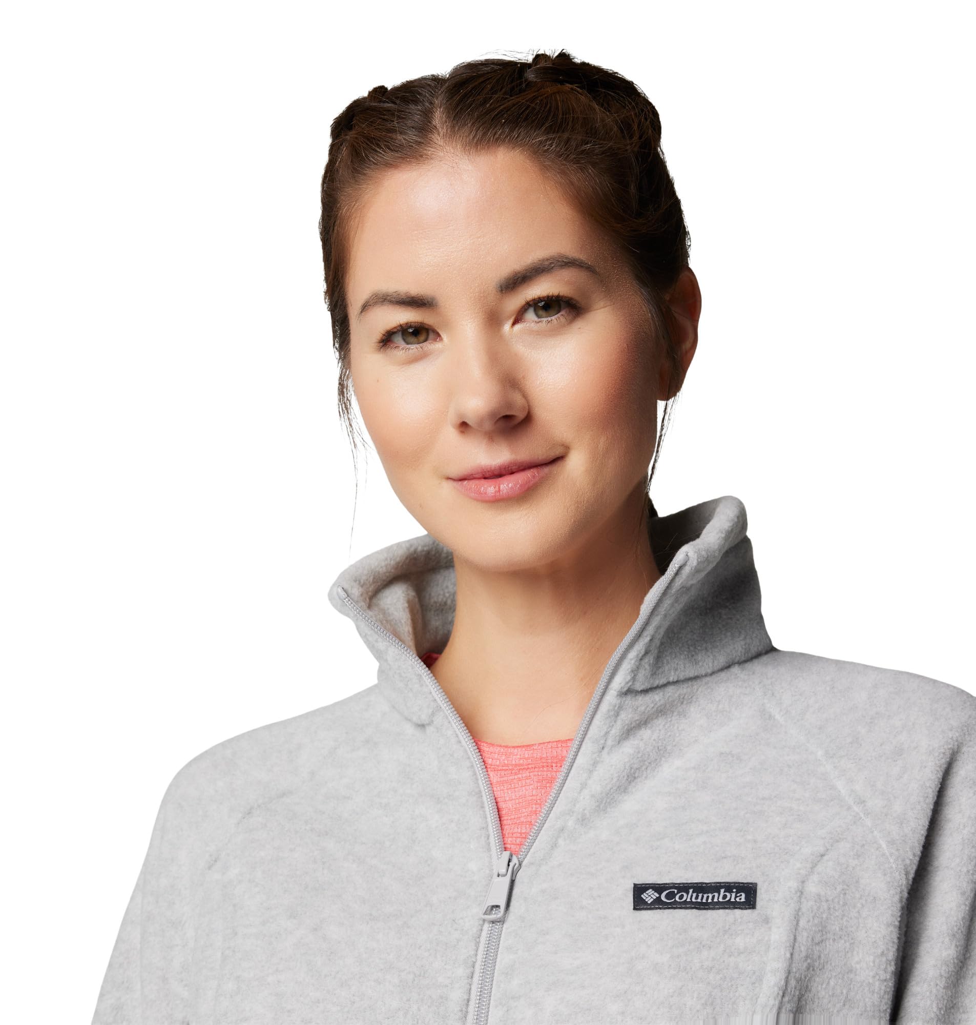 Columbia Women's Benton Springs Full Zip, Cirrus Grey Heather, Large