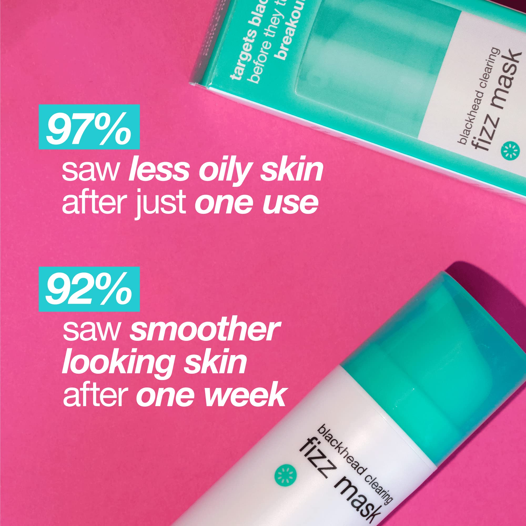 Dermalogica Clear Start Blackhead Clearing Fizz Mask (1.7 Fl Oz) Purifying Pore Cleansing Mask with Kaolin Clay and Sulfur - Absorbs Excess Oil To Purify Skin