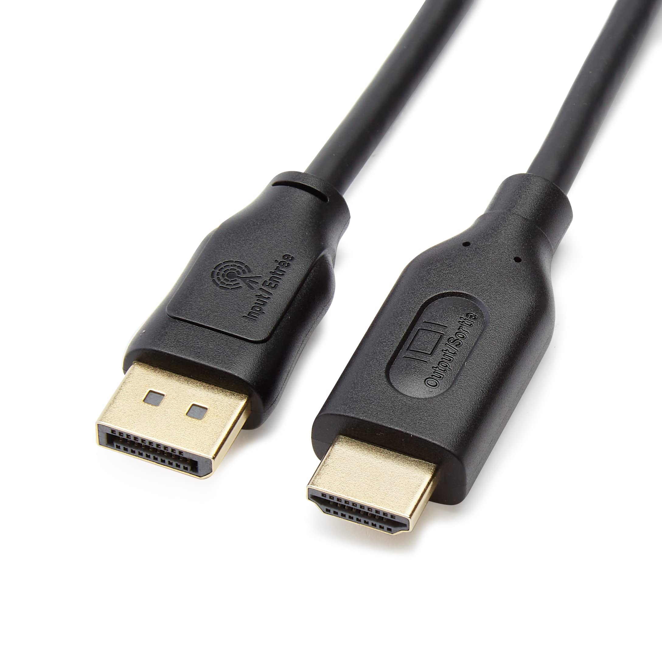 Amazon Basics DisplayPort (Source) to HDMI (Display) Cable, Uni-Directional, 3 Foot, Black