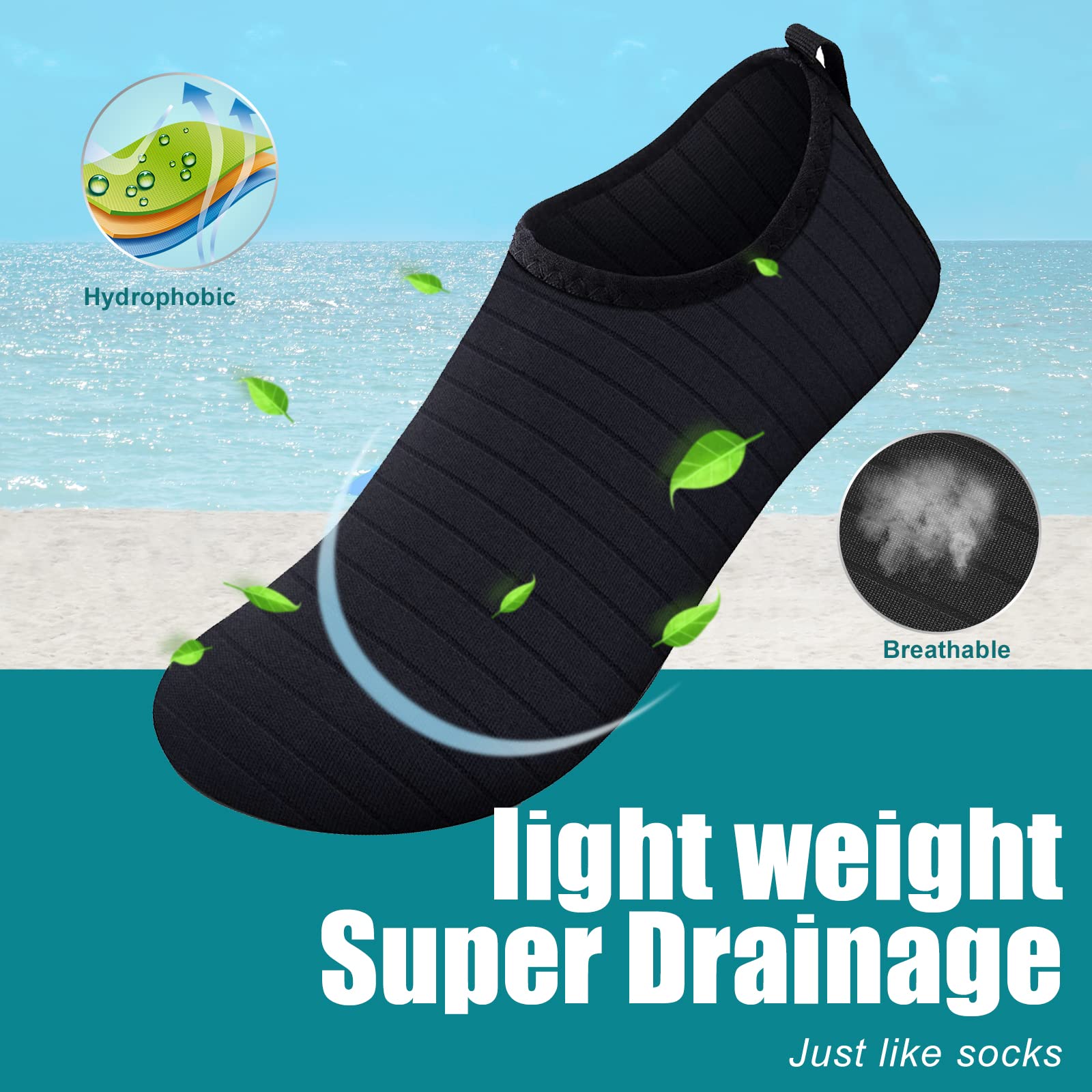 Unisex Water shoes Quick-Drying Aqua Shoes Summer Outdoor Swimming Slipper On Surf Beach Water Shoes Women men