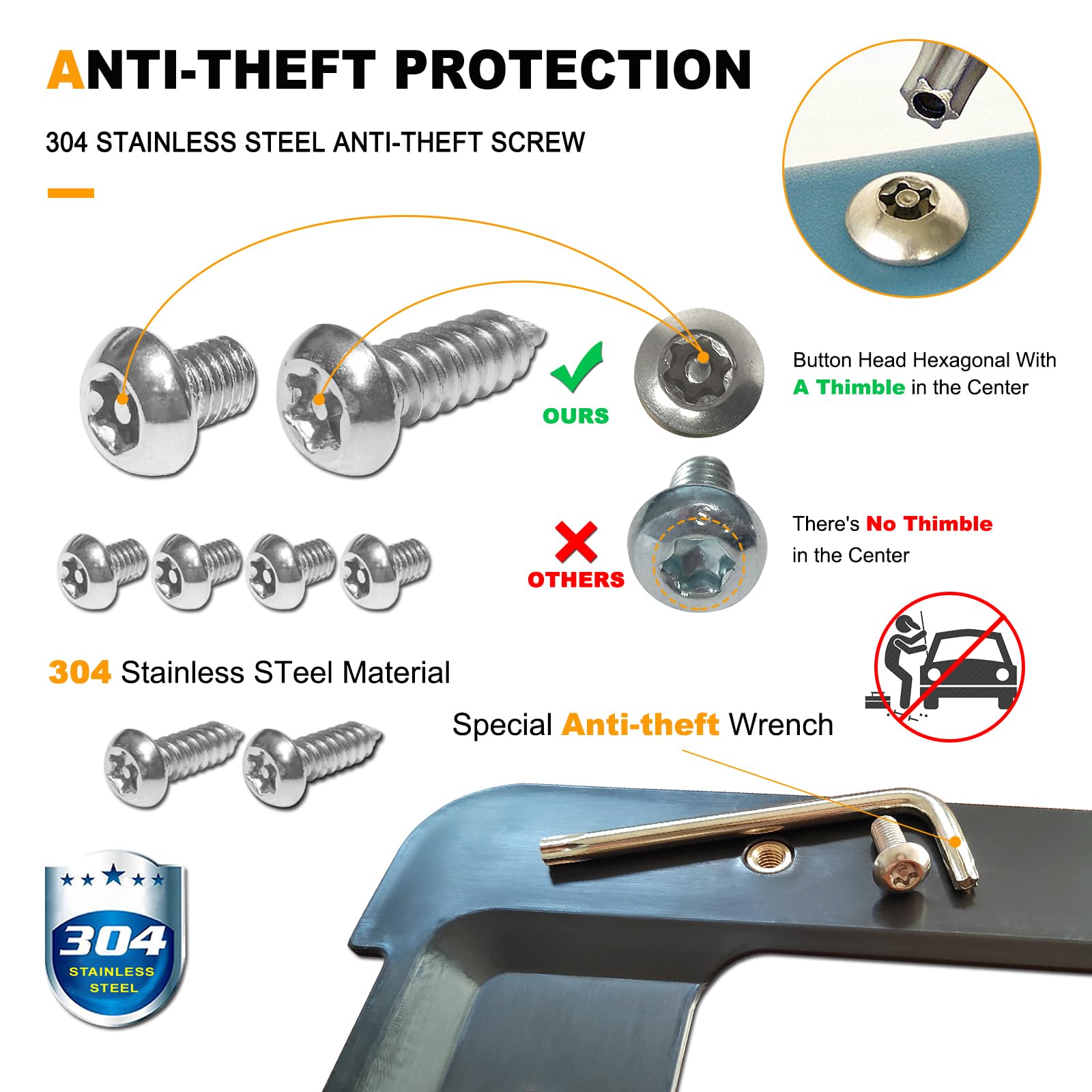 ZXFOOG Rear License Plate Holder Bracket for BMW 1/2/ 3/5 / 6/ X Series, 328i 323i 528i M3, Mini Cooper, Bumper Trunk Car Tag Frame with Screws, Replace 51187160607 511882380615