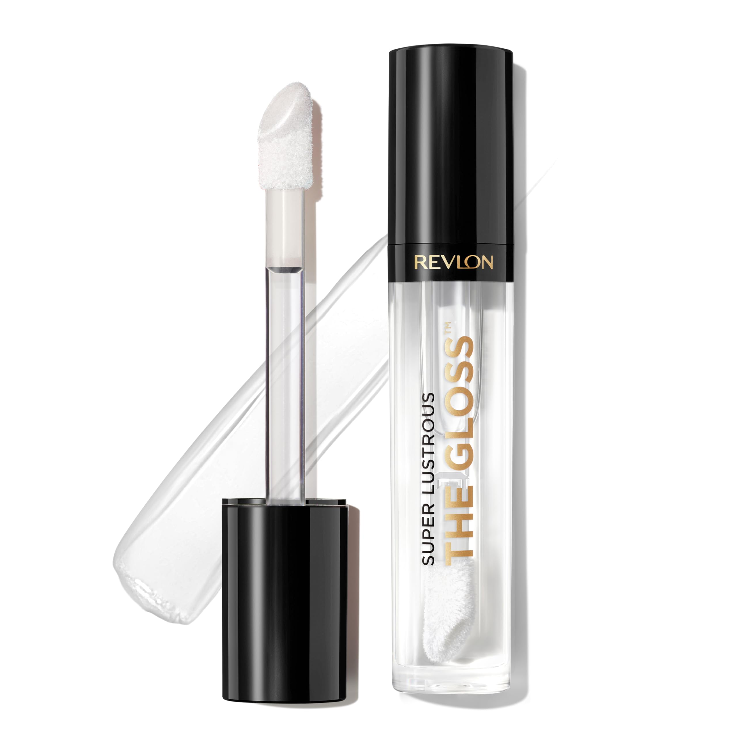 Revlon Super Lustrous Lip Gloss, Non-Sticky, High Shine Finish, 200 Crystal Clear, 0.13 Oz