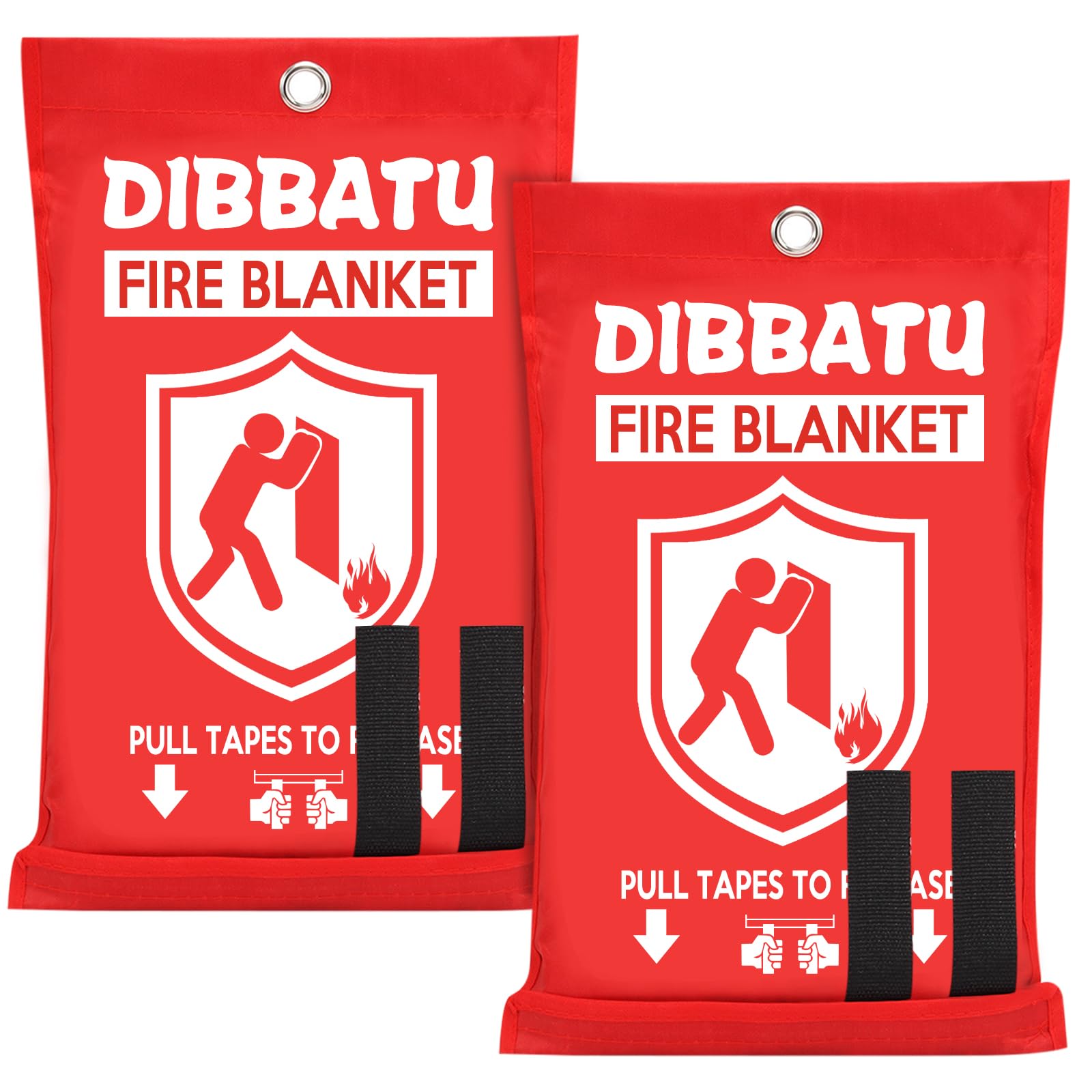 DIBBATU Fire Blanket for Home and Kitchen, Fire Blankets Emergency for Home, Emergency Fire Blankets Retardant for House, Fireproof Blanket, Survival FireBlanket for Kitchen,Fireplace, Grill, BBQ