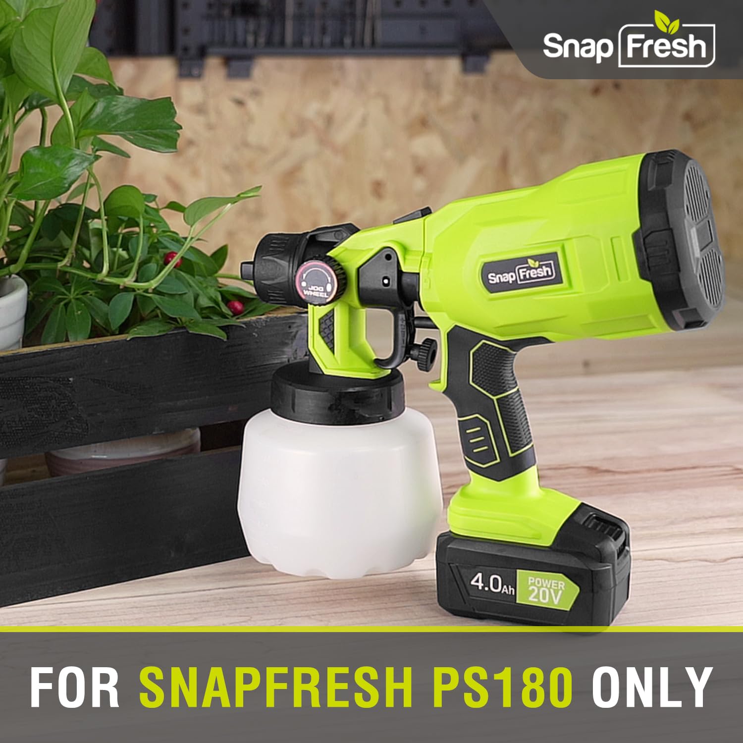 SnapFresh Replacement Paint Sprayer Container, 1200 ml, Compatible with SnapFresh 20V Cordless Paint Sprayer (PS180)