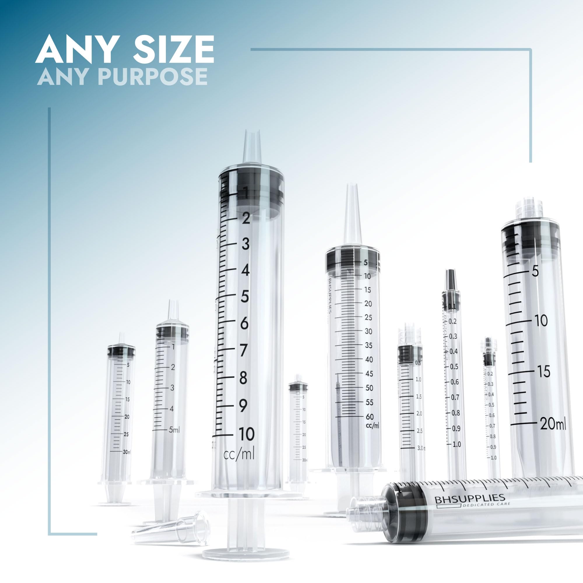 BH Supplies 5ml Oral Syringe (No Needle) - Sterile, Individually Wrapped - 100 Syringe