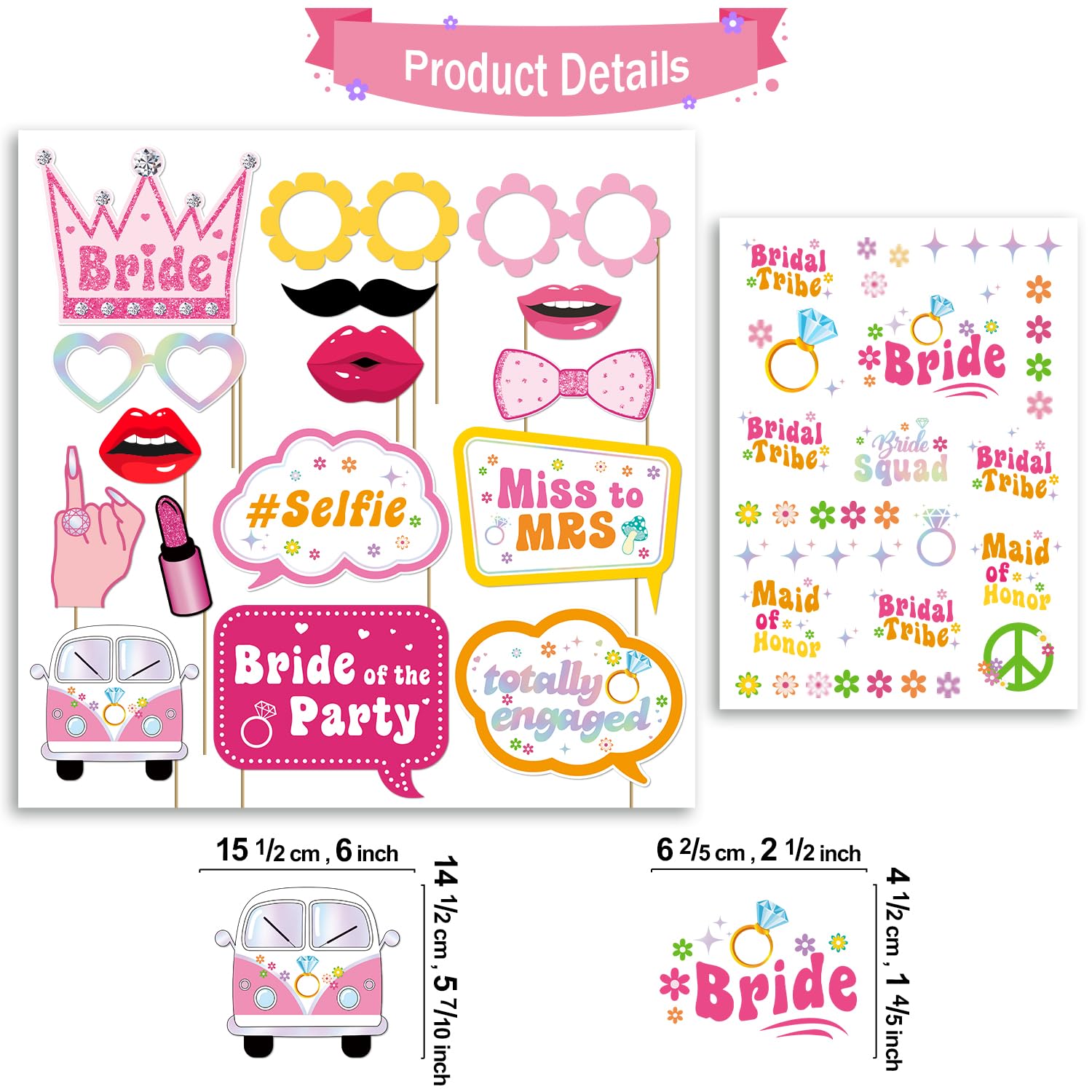 Dazed and Engaged Bachelorette, 86 Pcs Dazed and Engaged Decorations, Bachelorette Party Decorations Wedding Bridal Shower Party