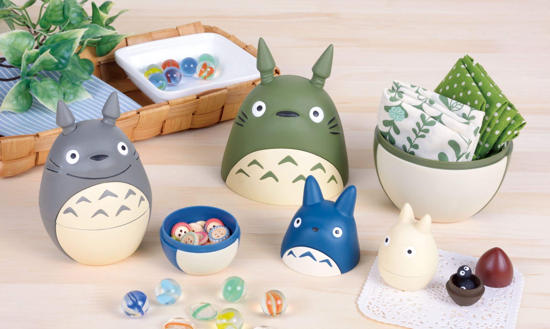 Ensky - My Neighbor Totoro - Totoro Nesting Dolls - Official Studio Ghibli Merchandise