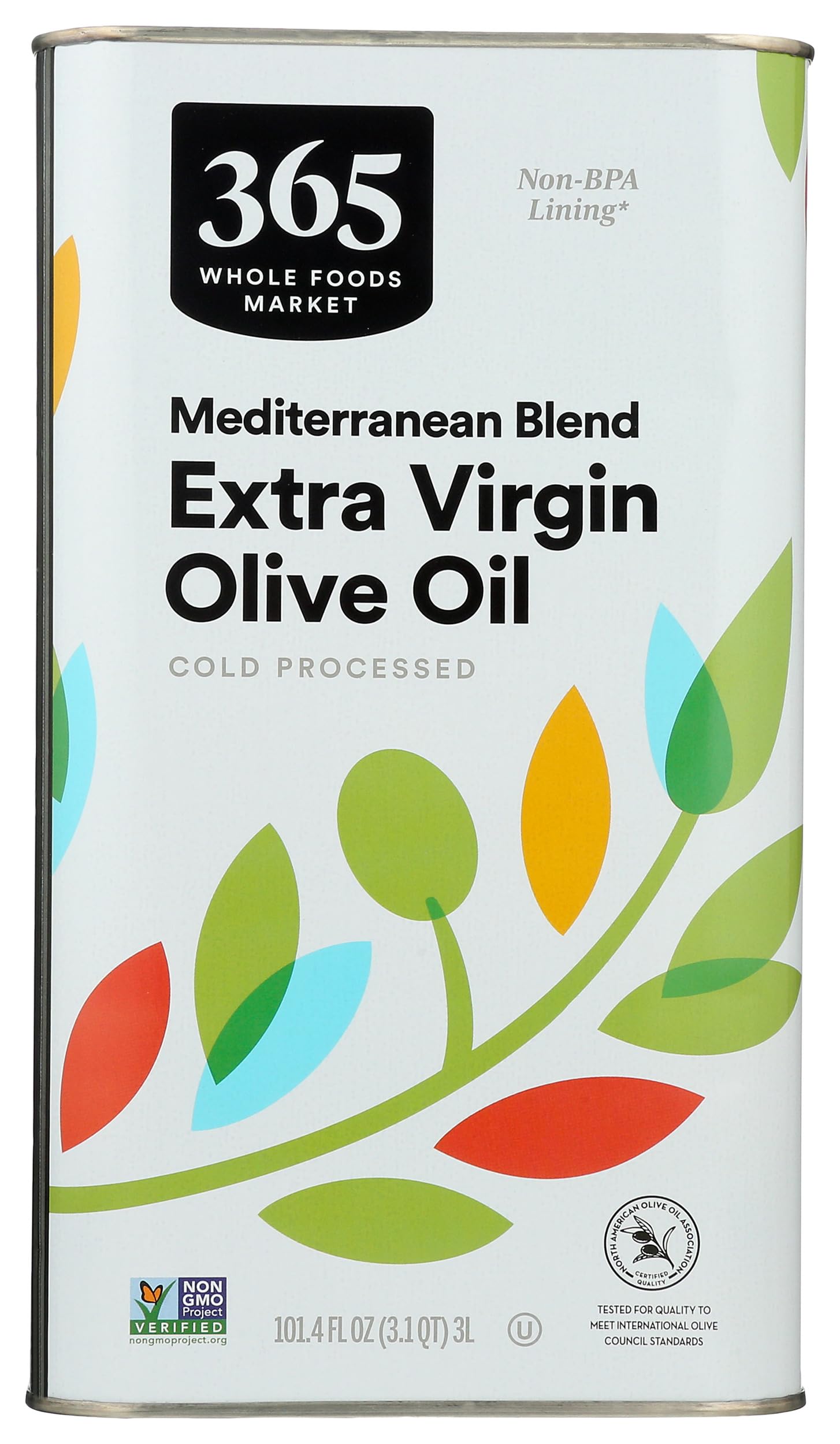 365 by Whole Foods Market, Extra Virgin Mediterranean Olive Oil, 101.4 Fl Oz