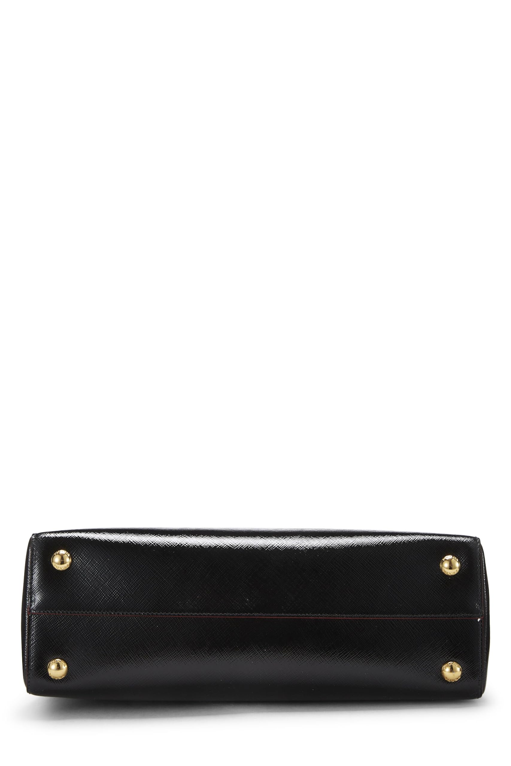 Prada, Pre-Loved Black Saffiano Vernice Convertible Parabole, Black